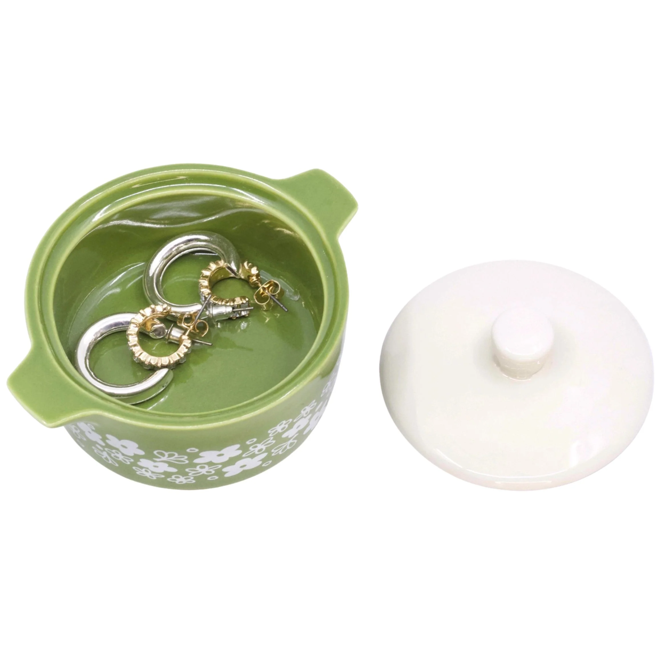 Pyrex-Inspired Casserole Ceramic Trinket Box | Retro Vintage Kitchen Keepsake - Image 16
