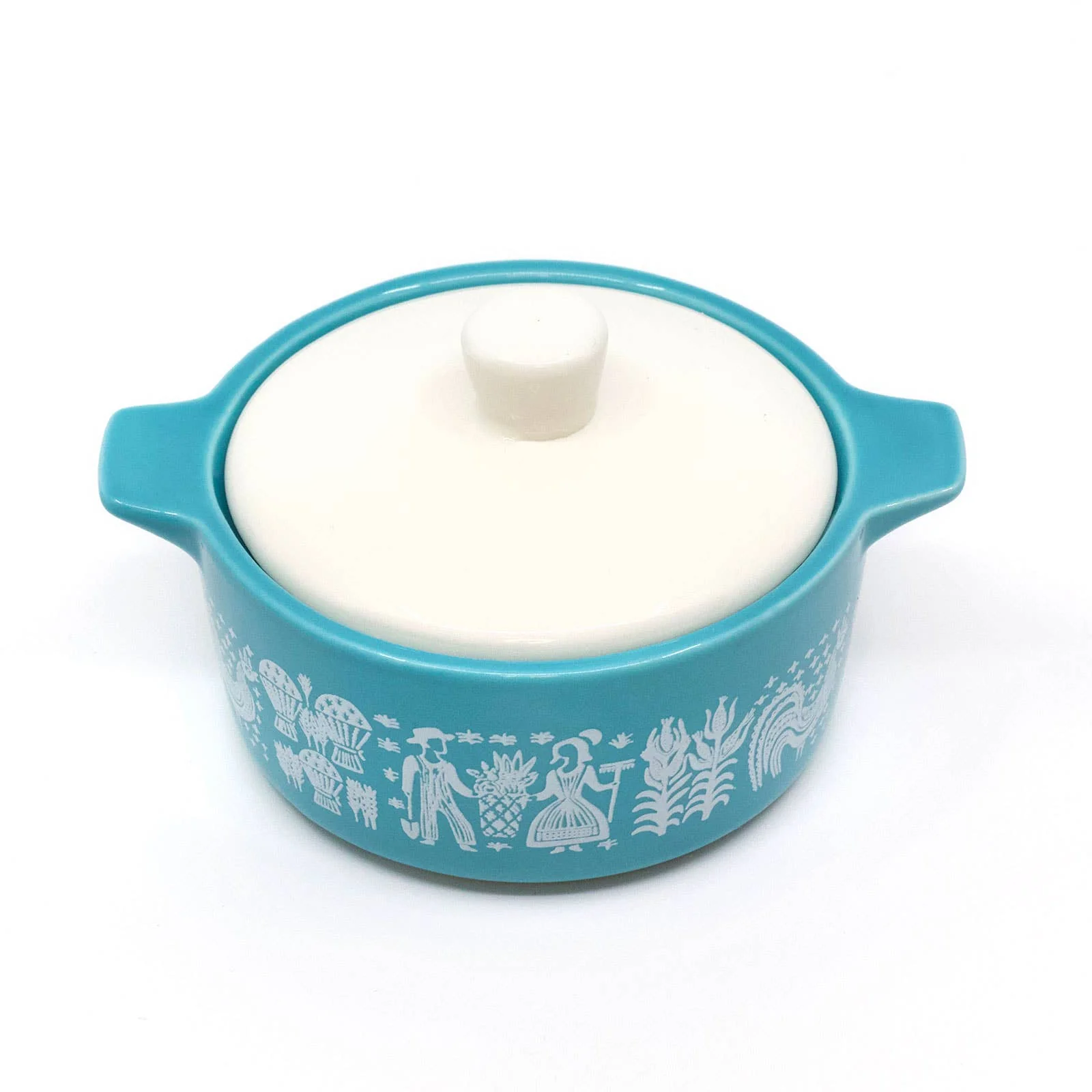 Pyrex-Inspired Casserole Ceramic Trinket Box | Retro Vintage Kitchen Keepsake - Image 6