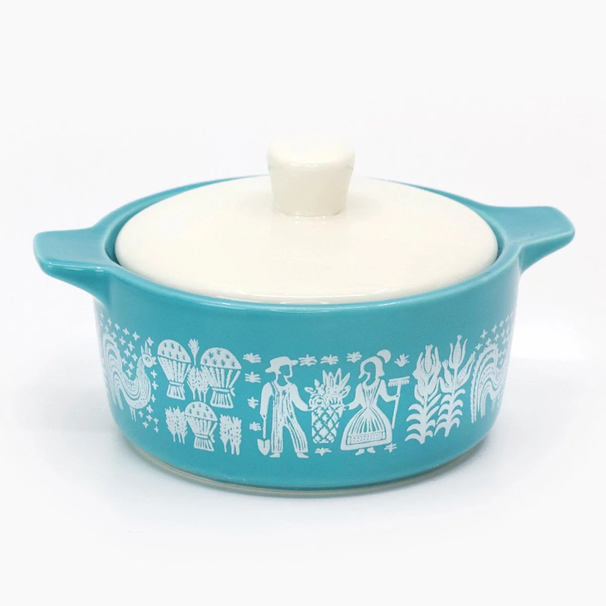 Pyrex-Inspired Casserole Ceramic Trinket Box | Retro Vintage Kitchen Keepsake - Image 8