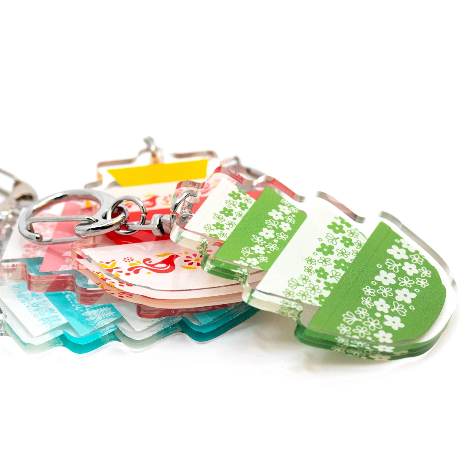 Pyrex-Inspired Mixing Bowl Keychain | Retro Acrylic Keyring for Collectors - Image 7