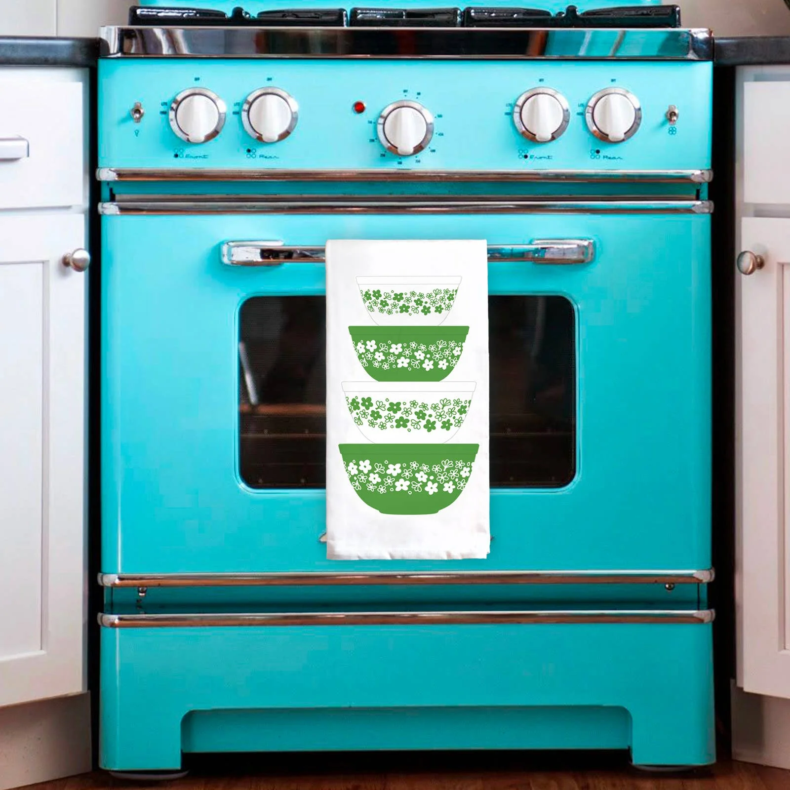 Pyrex-Inspired Cotton Tea Towel | Retro Vintage Kitchen Dish Towel Gift - Image 15