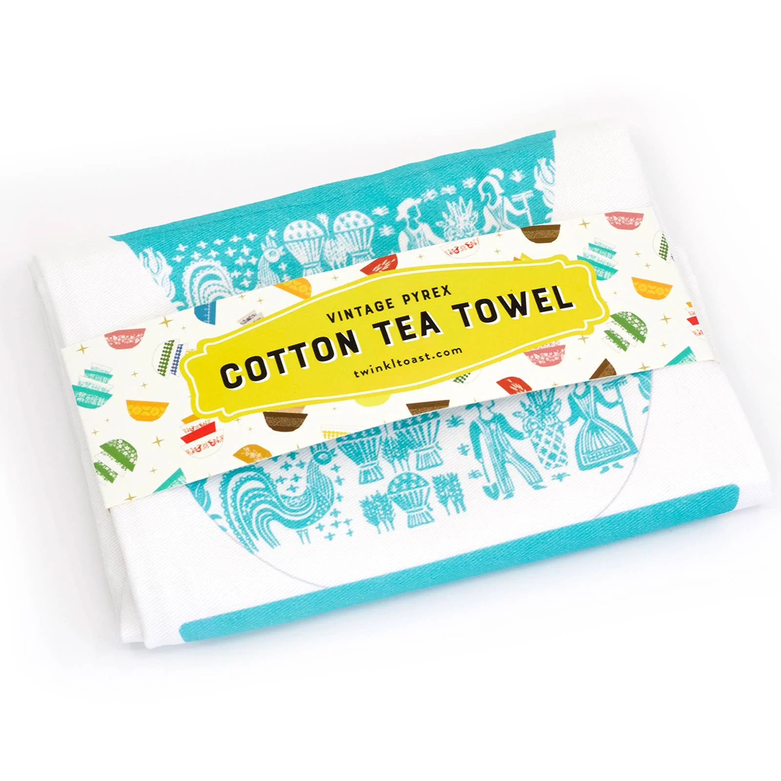 Pyrex-Inspired Cotton Tea Towel | Retro Vintage Kitchen Dish Towel Gift - Image 16