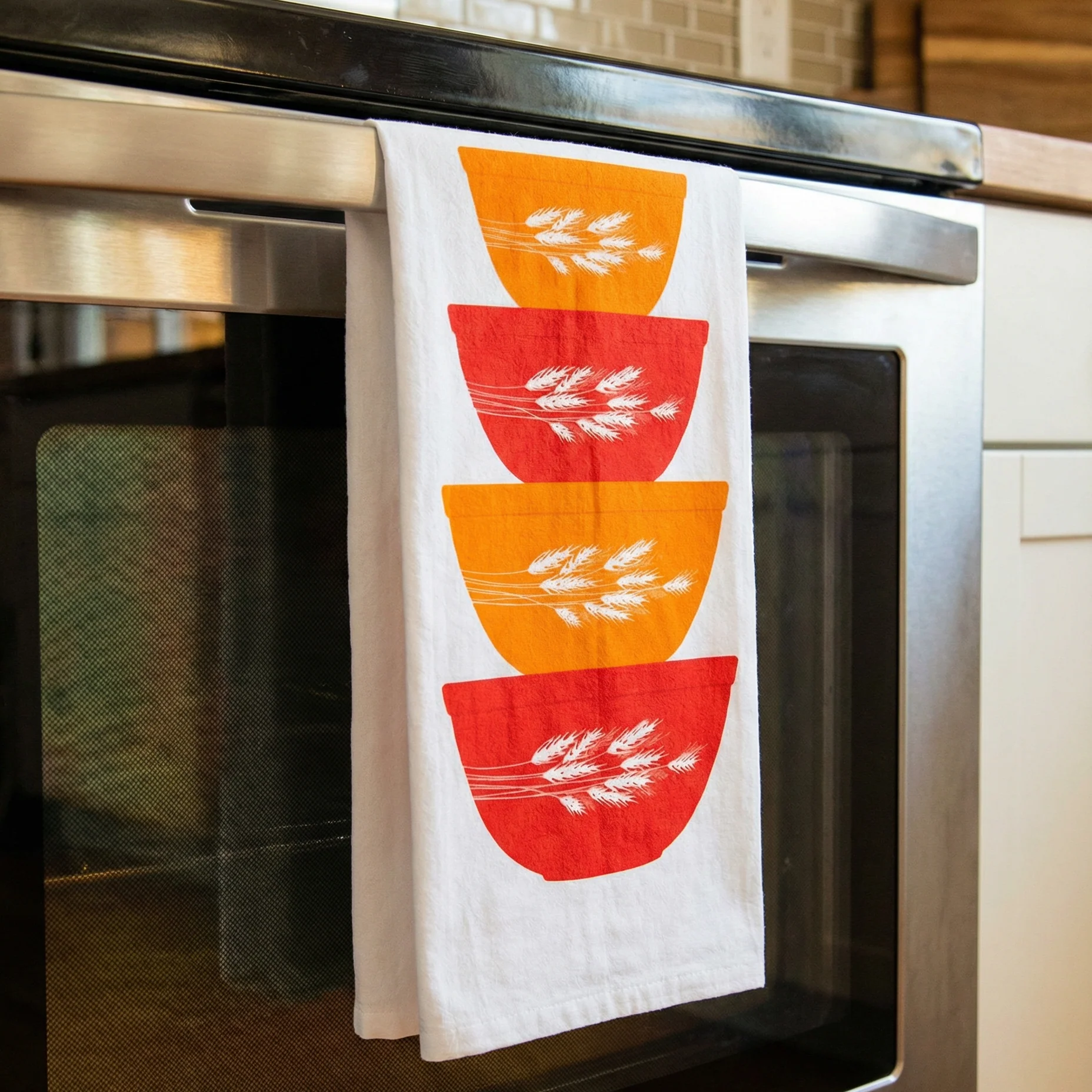 Pyrex-Inspired Cotton Tea Towel | Retro Vintage Kitchen Dish Towel Gift - Image 24