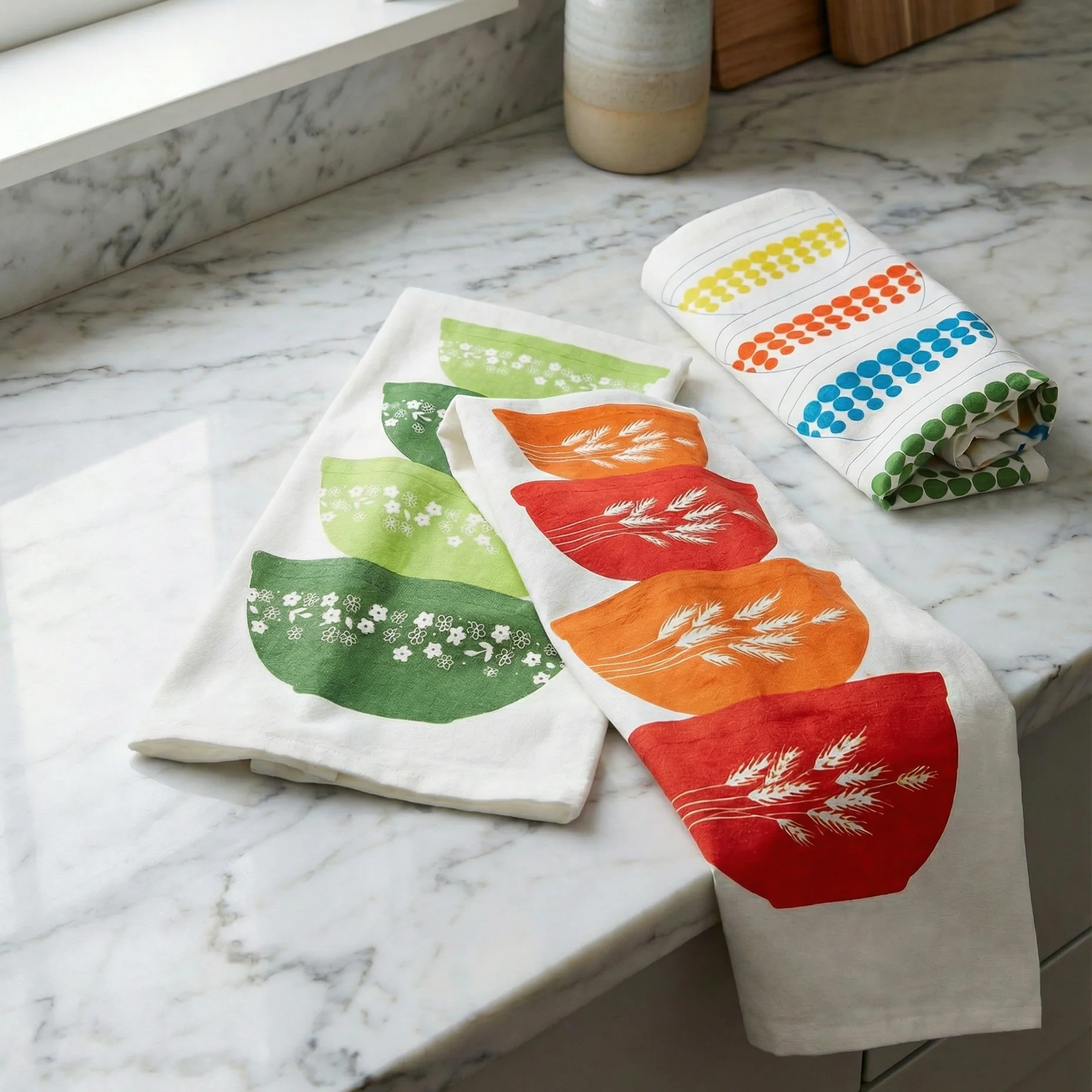 Pyrex-Inspired Cotton Tea Towel | Retro Vintage Kitchen Dish Towel Gift - Image 25