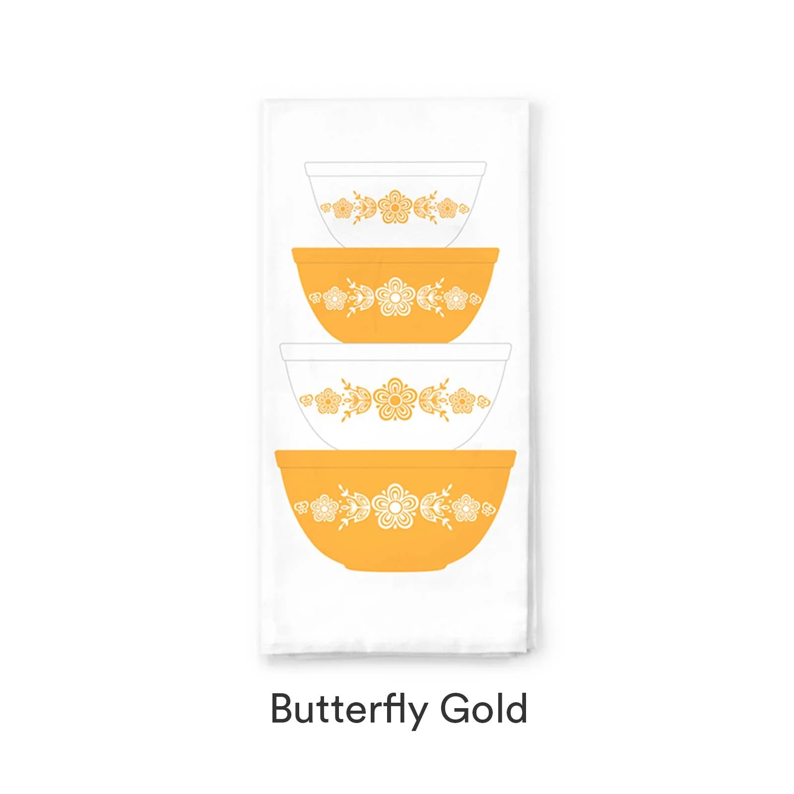 Pyrex-Inspired Cotton Tea Towel | Retro Vintage Kitchen Dish Towel Gift - Image 4
