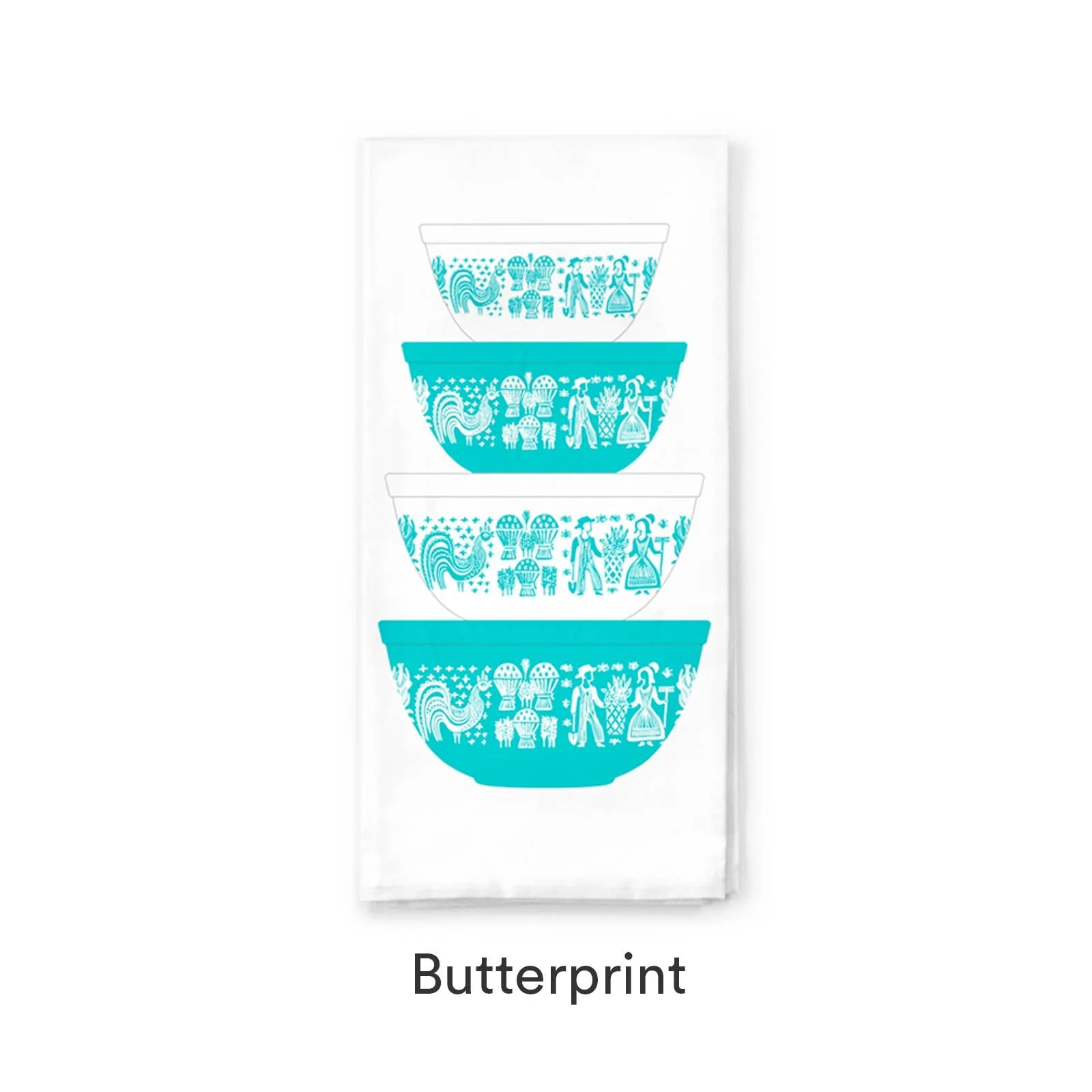 Pyrex-Inspired Cotton Tea Towel | Retro Vintage Kitchen Dish Towel Gift - Image 5