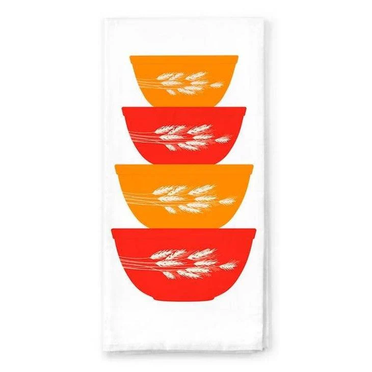 Pyrex-Inspired Cotton Tea Towel | Retro Vintage Kitchen Dish Towel Gift - Image 9