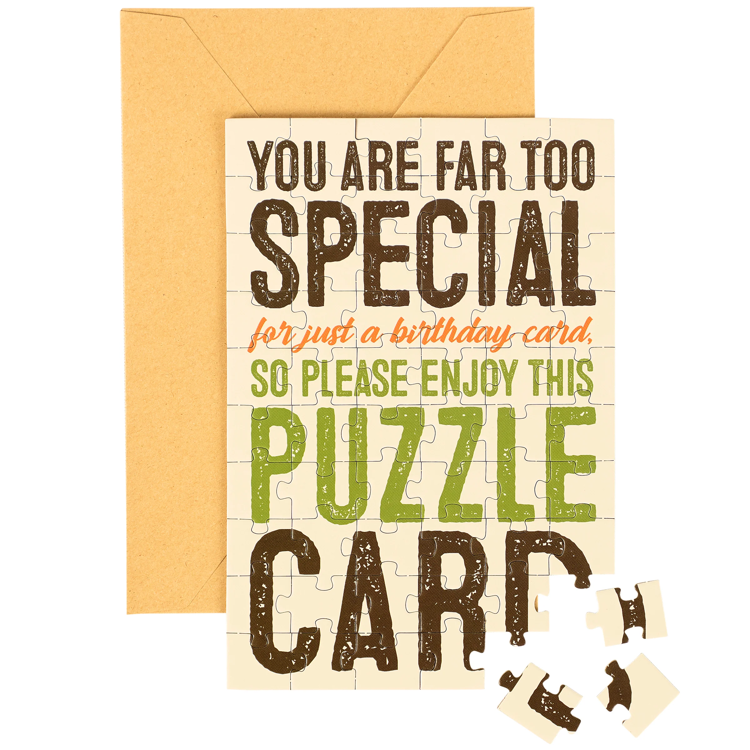 Far Too Special Birthday Puzzle Card | Unique Interactive Greeting Card Gift
