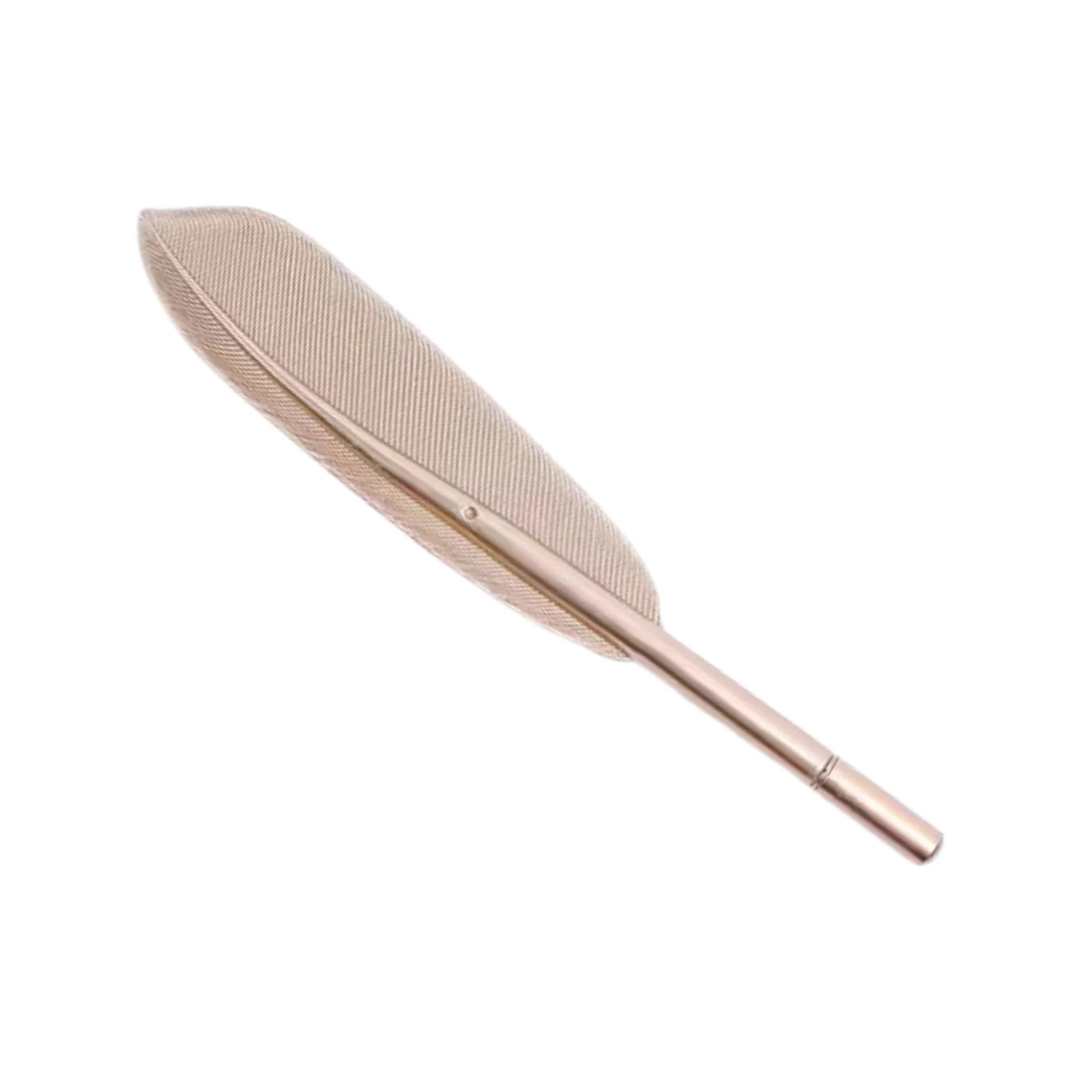 Quill Shaped Pen in Gold or Silver | Book Lover Faux Feather Pen - Image 2
