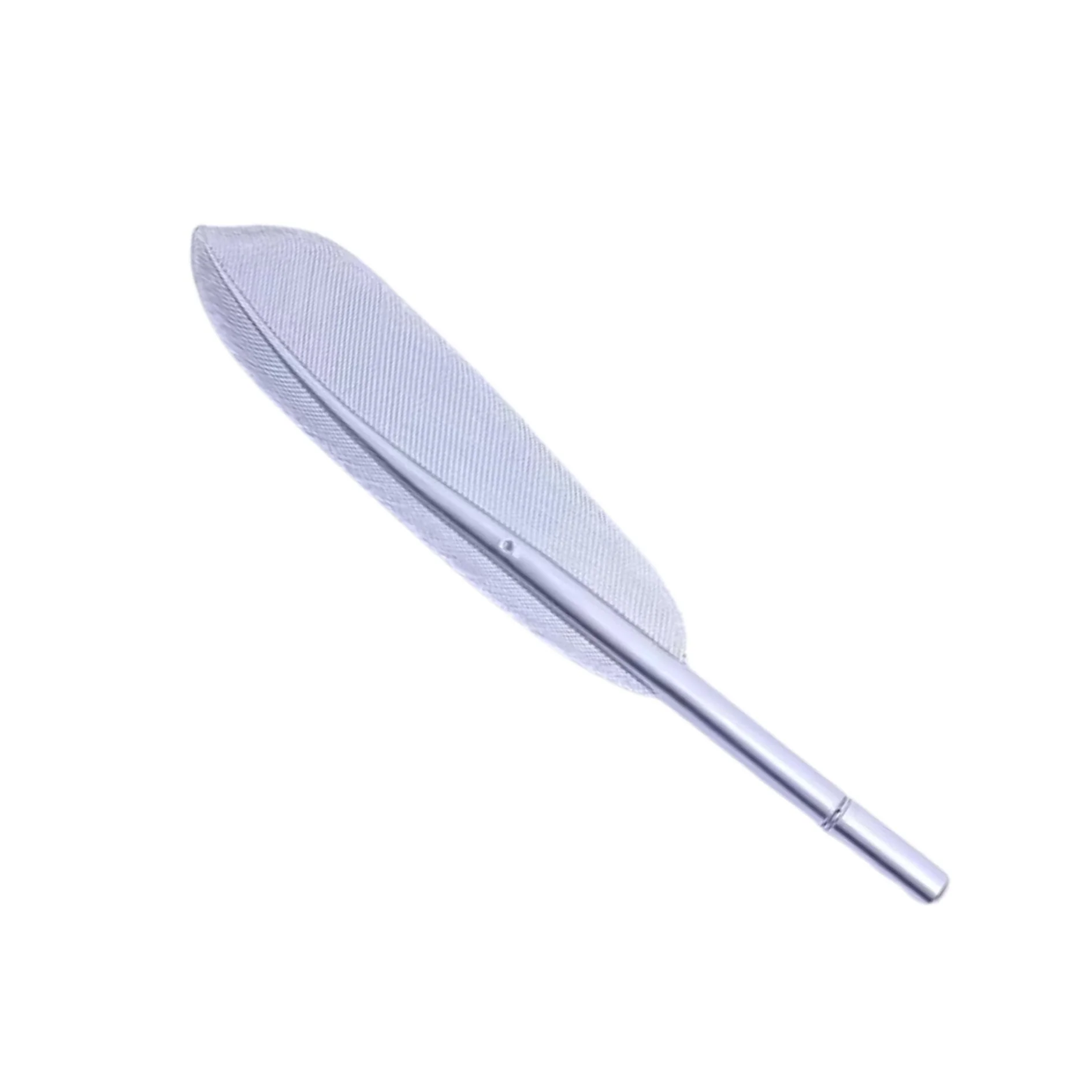 Quill Shaped Pen in Gold or Silver | Book Lover Faux Feather Pen - Image 3