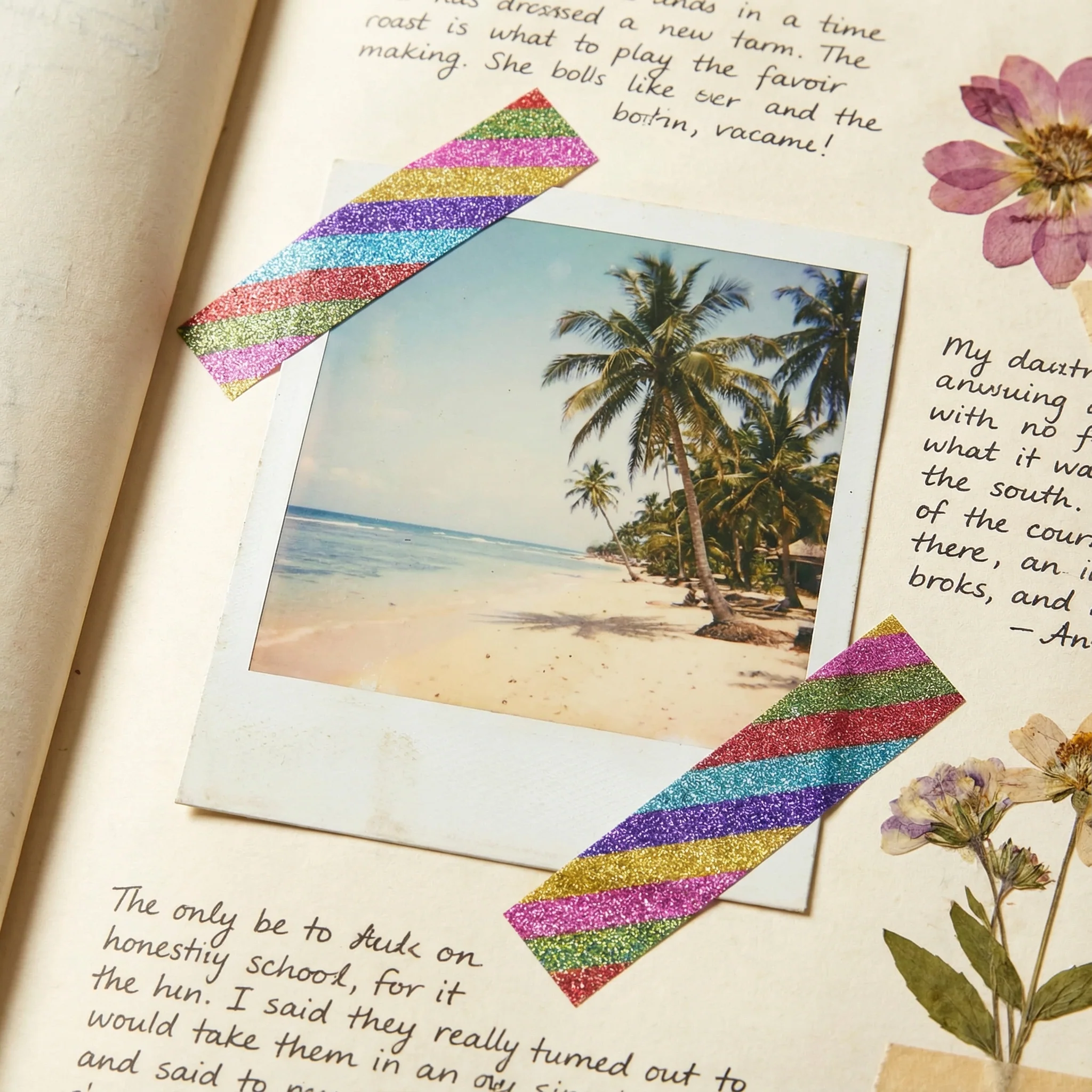 Rainbow Stripe Glitter Washi Tape - Image 10