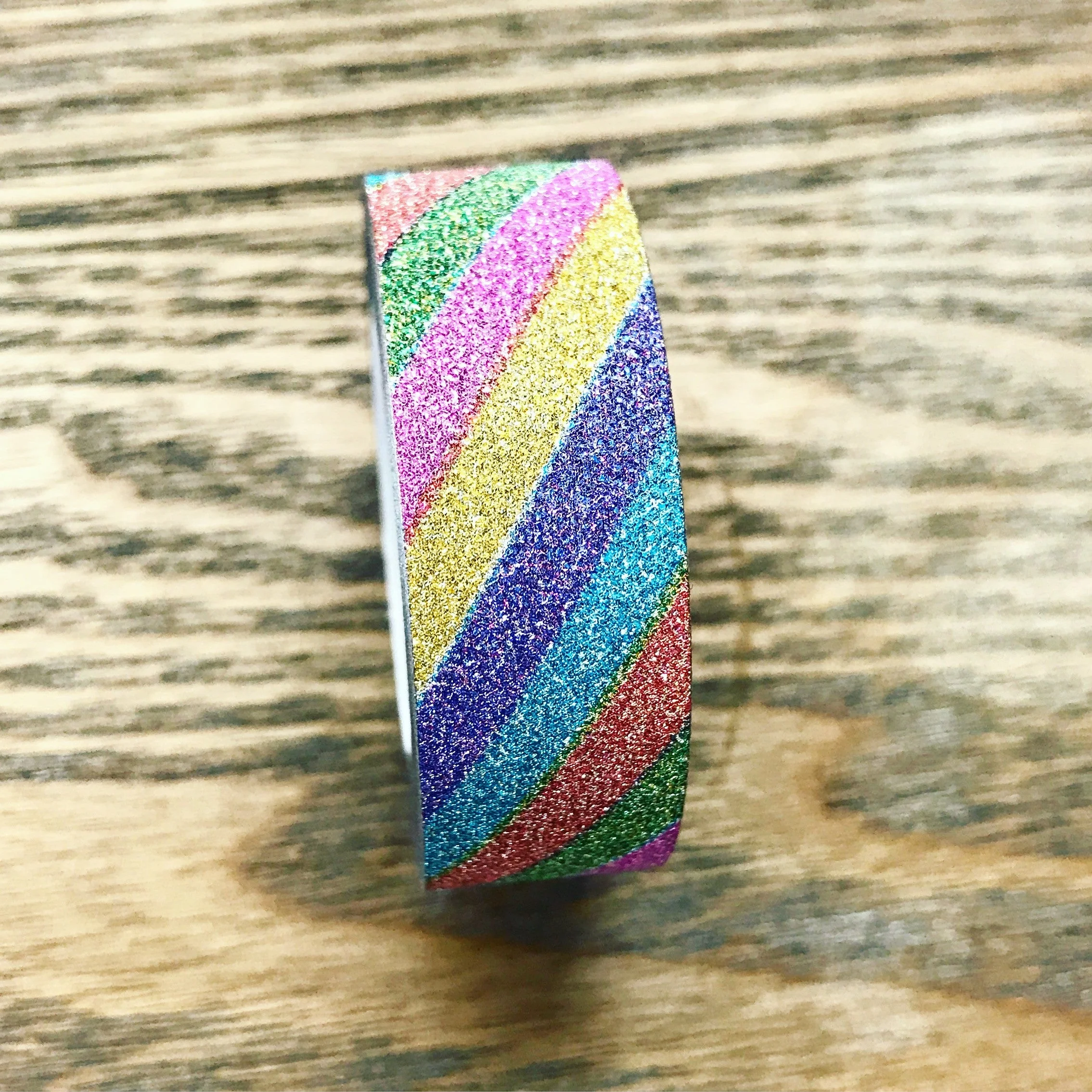Rainbow Stripe Glitter Washi Tape - Image 9