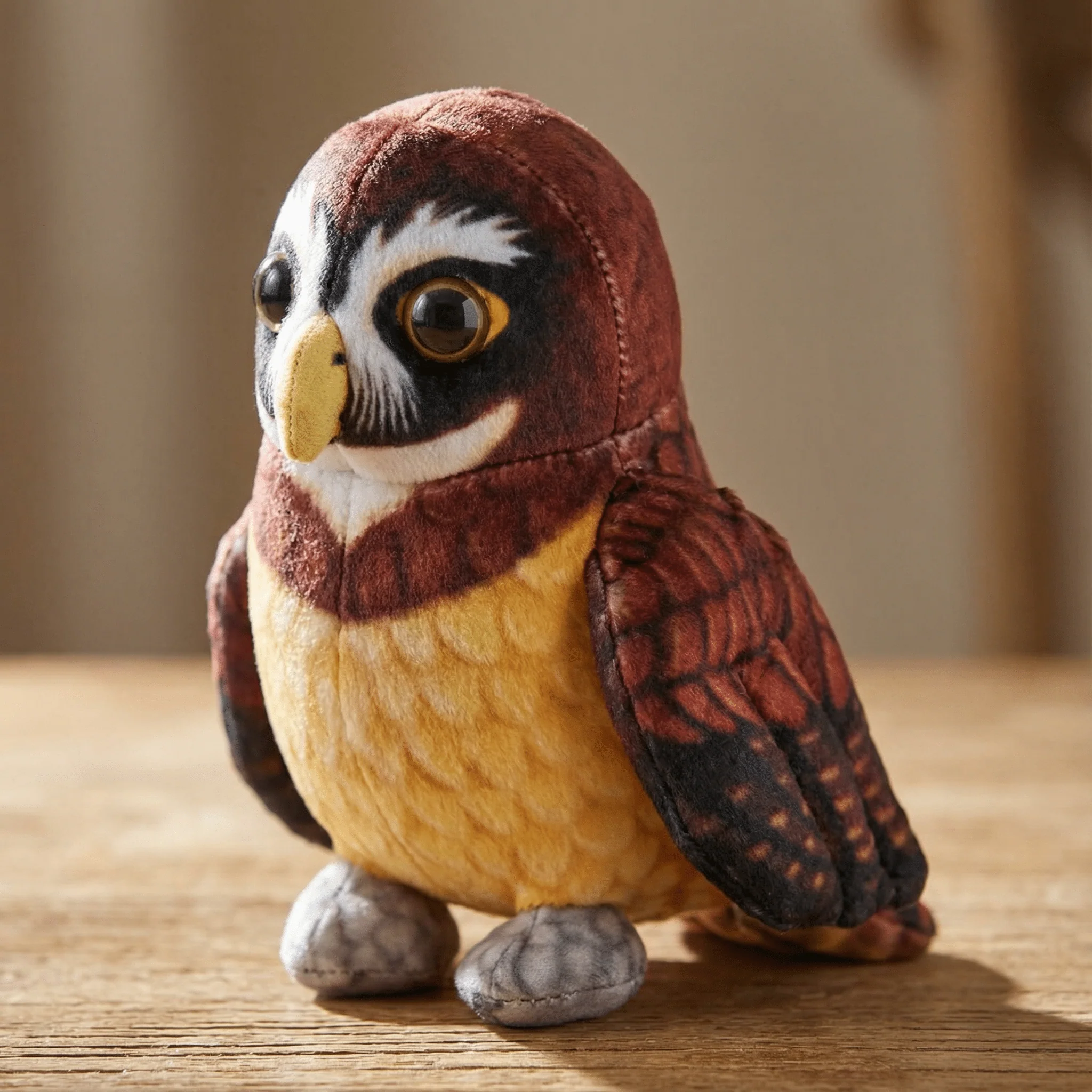 Rainforest Spectacled Owl Stuffed Animal 4.5" - Image 4