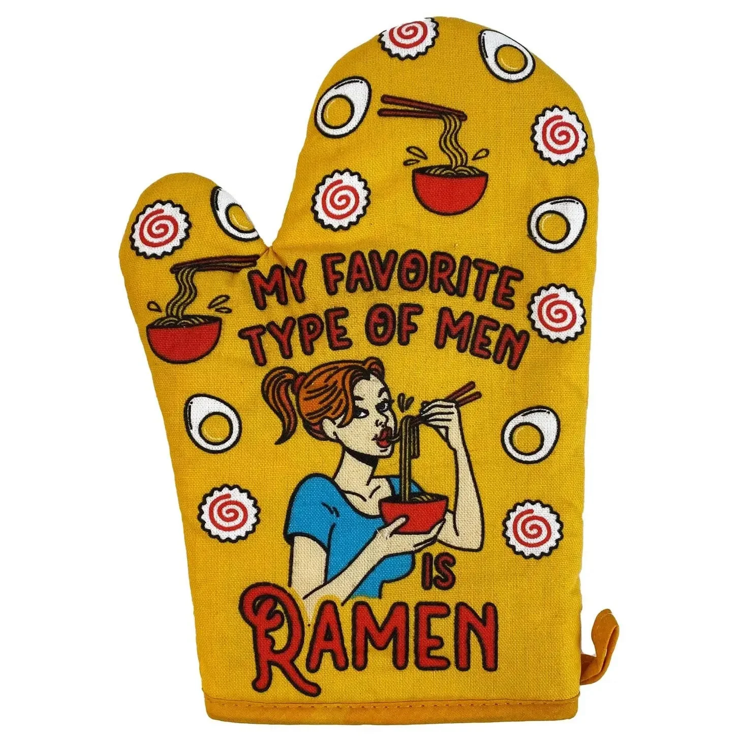 My Favorite Type Of Men Is Ramen Oven Mitt Pot Holder - Image 2