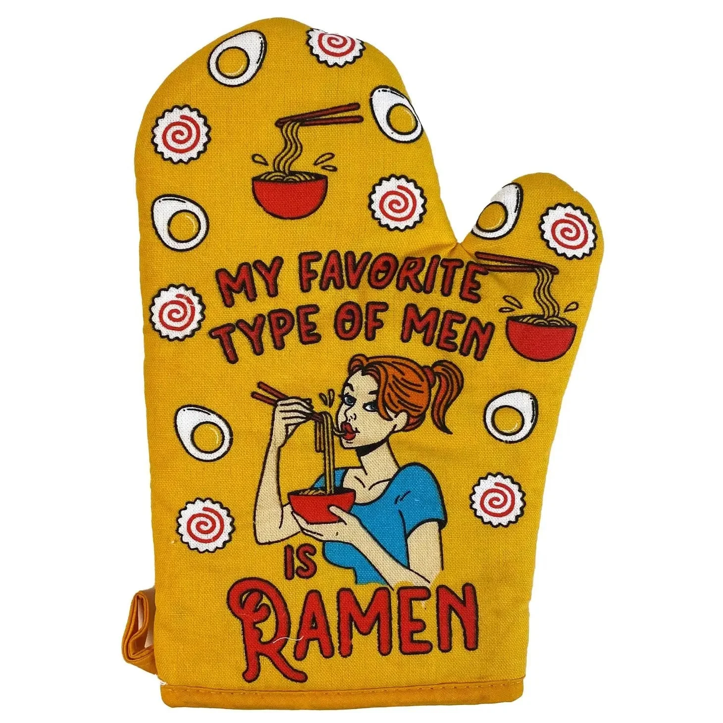 My Favorite Type Of Men Is Ramen Oven Mitt Pot Holder - Image 4