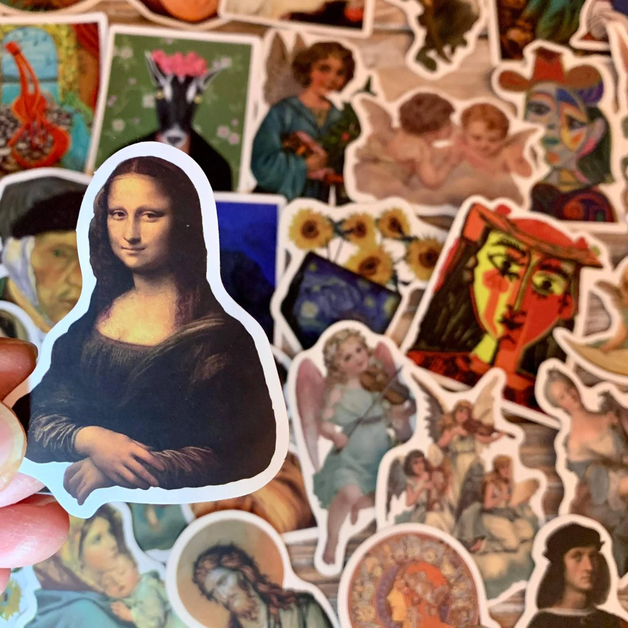 Random Art Stickers Pack | 20 Assorted Stickers of Famous Paintings - Image 3