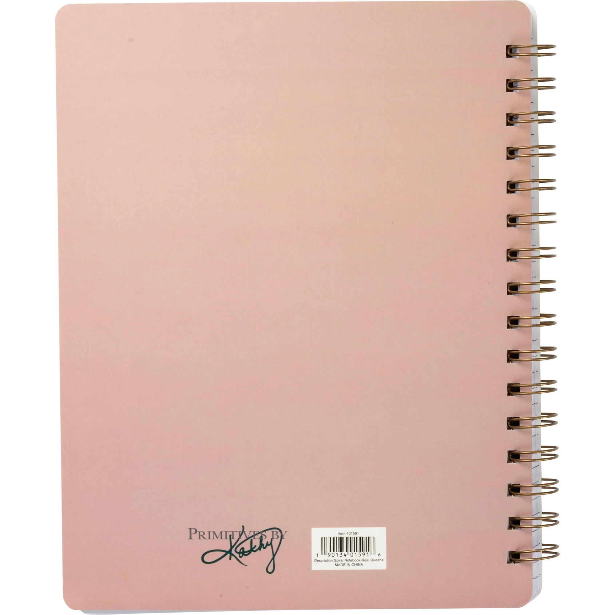 Real Queens Fix Each Other's Crowns Spiral Notebook in Blush Palette | 5.75" x 7.5" | 120 Lined Pages - Image 3