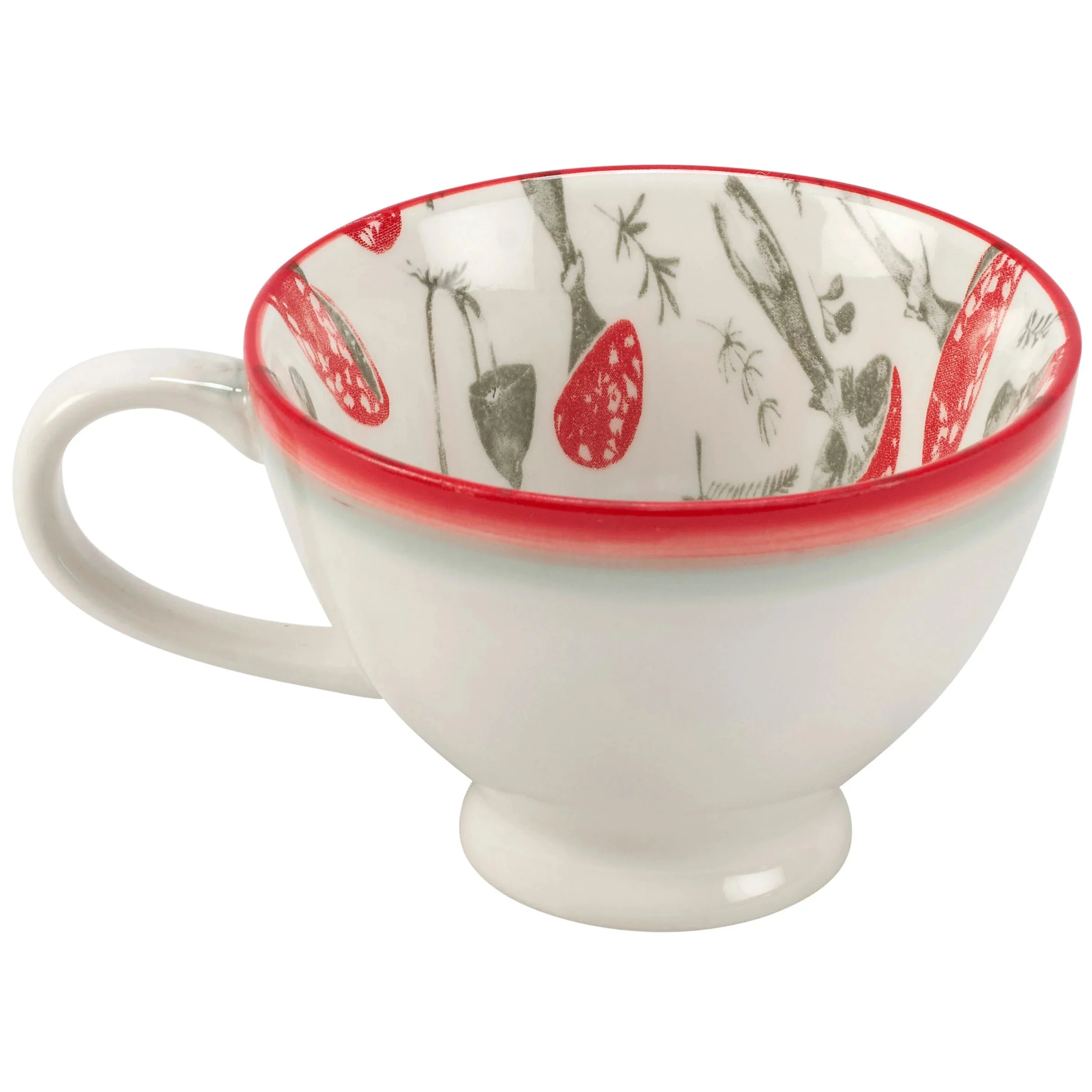 Red Mushroom Stoneware Mug
