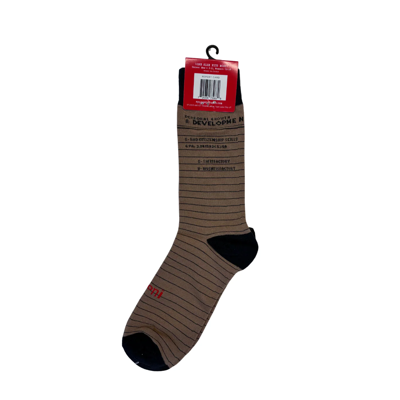 Report Card School Rules Crew Socks | Unisex Adult Retro Novelty Socks - Image 3