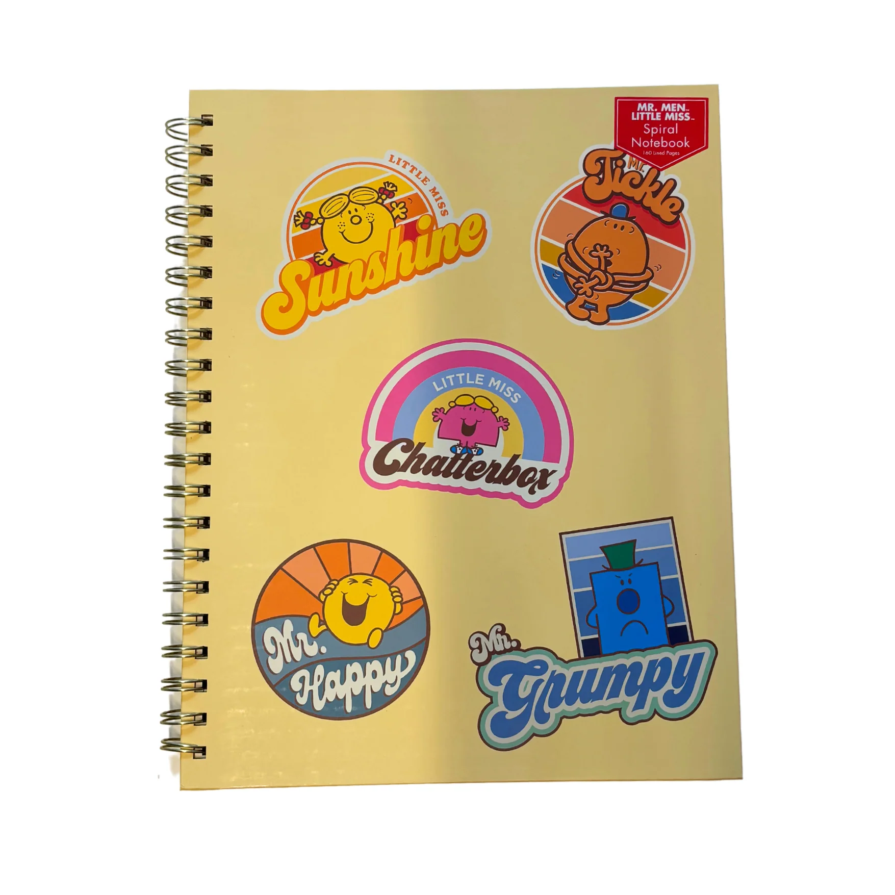 Retro 1970s 1980s Little Miss and Mr. Men Full Size Hardcover Spiral Notebook So Many Feelings | Hardcover Journal - Image 4