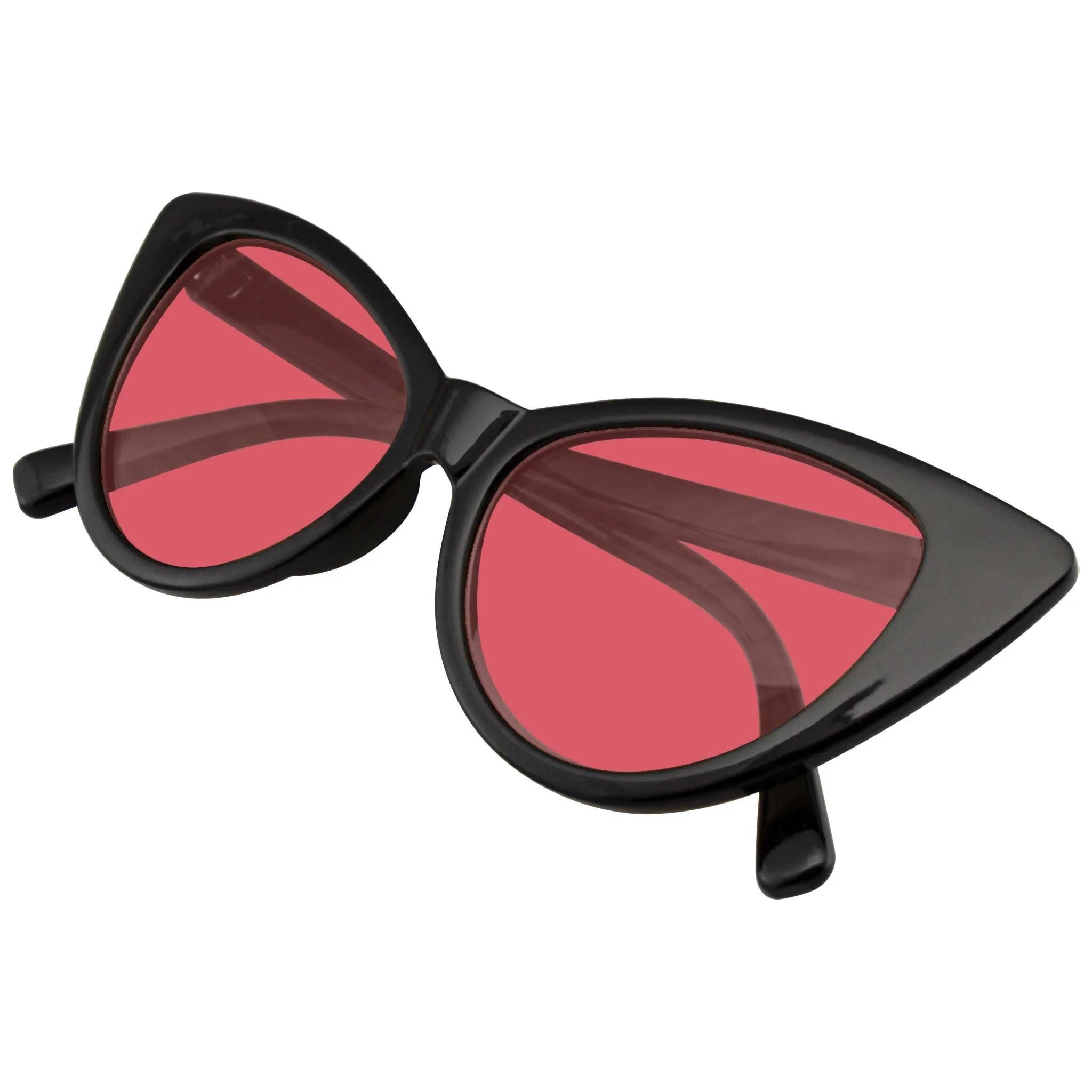 Retro 1990's Black Cat Eye Women's Sunglasses - Image 6