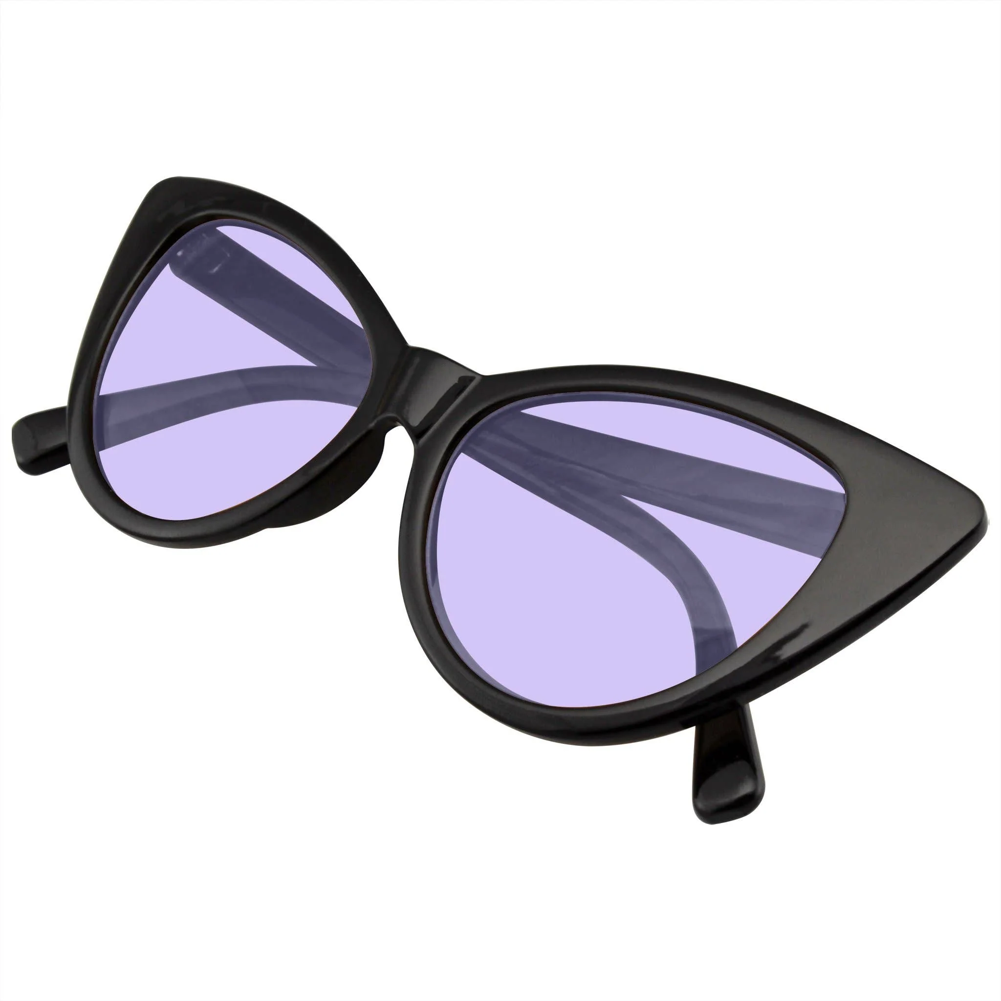 Retro 1990's Black Cat Eye Women's Sunglasses - Image 8