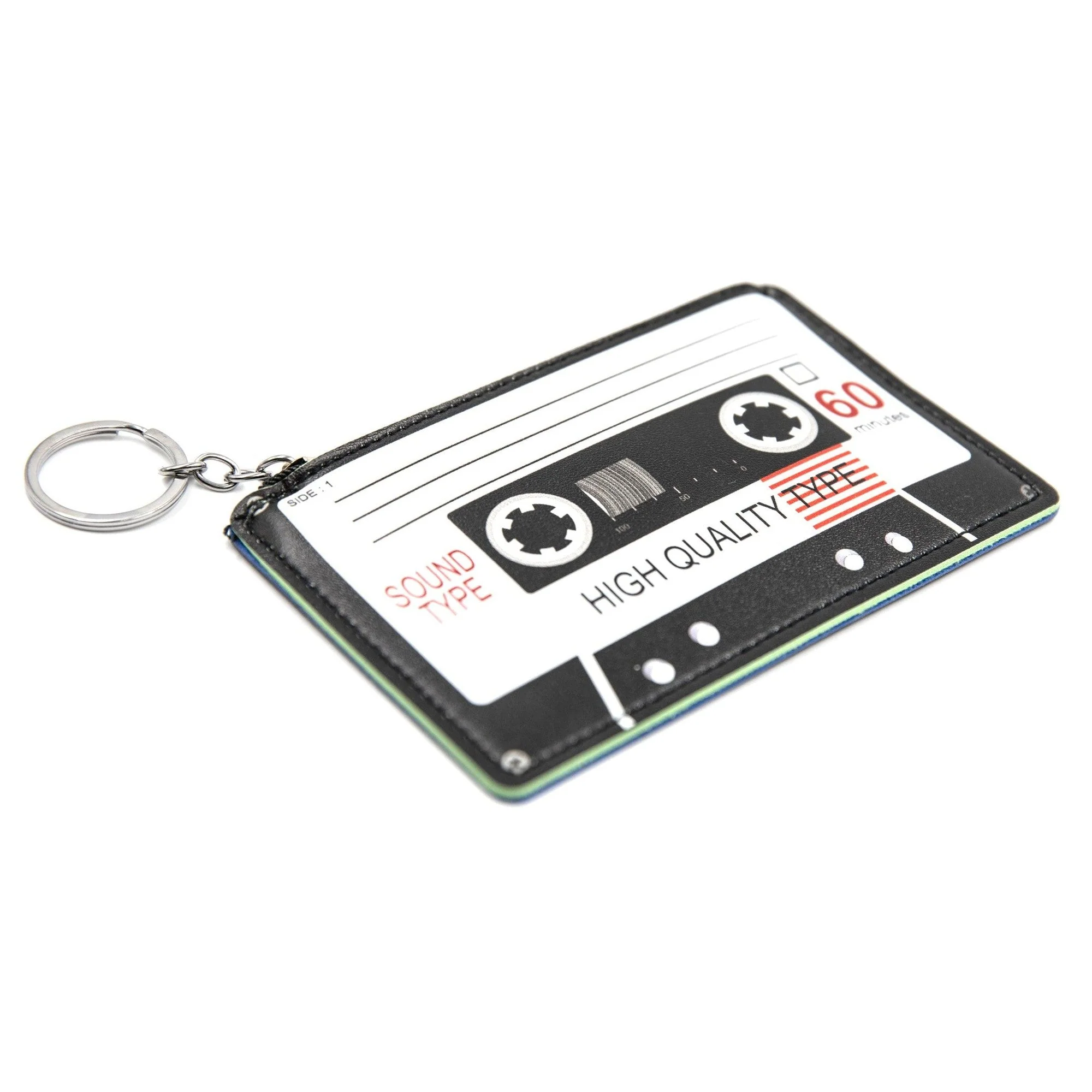 Retro Cassette Graphic Black White Cute Cool Small/Mini Zip Coin/Change Purse/Bag/Pouch/Wallet - Image 3