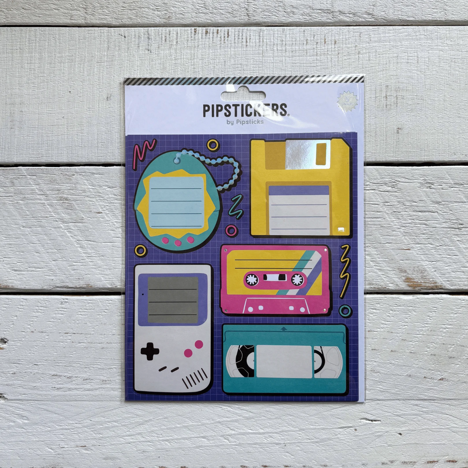 Retro Gadgets Labels (5ct) Stickers | 80s 90s Vibe Decorative Decals | Sticker Lovers Collection - Image 3