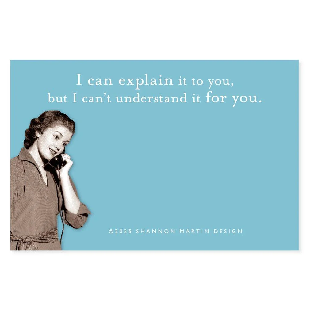 Retro Ladies Sticky Notes with Sassy Sayings - 15+ Options! - Image 24