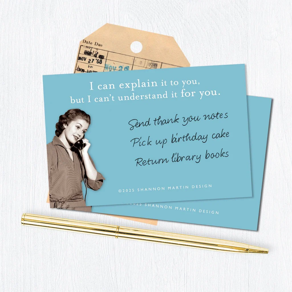 Retro Ladies Sticky Notes with Sassy Sayings - 15+ Options! - Image 64