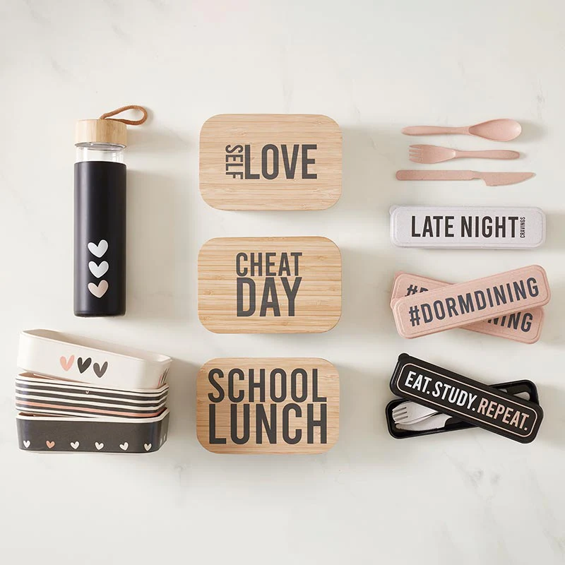 Eat.Study.Repeat Reusable Cutlery Set | 3 Piece with Storage Case - Image 4