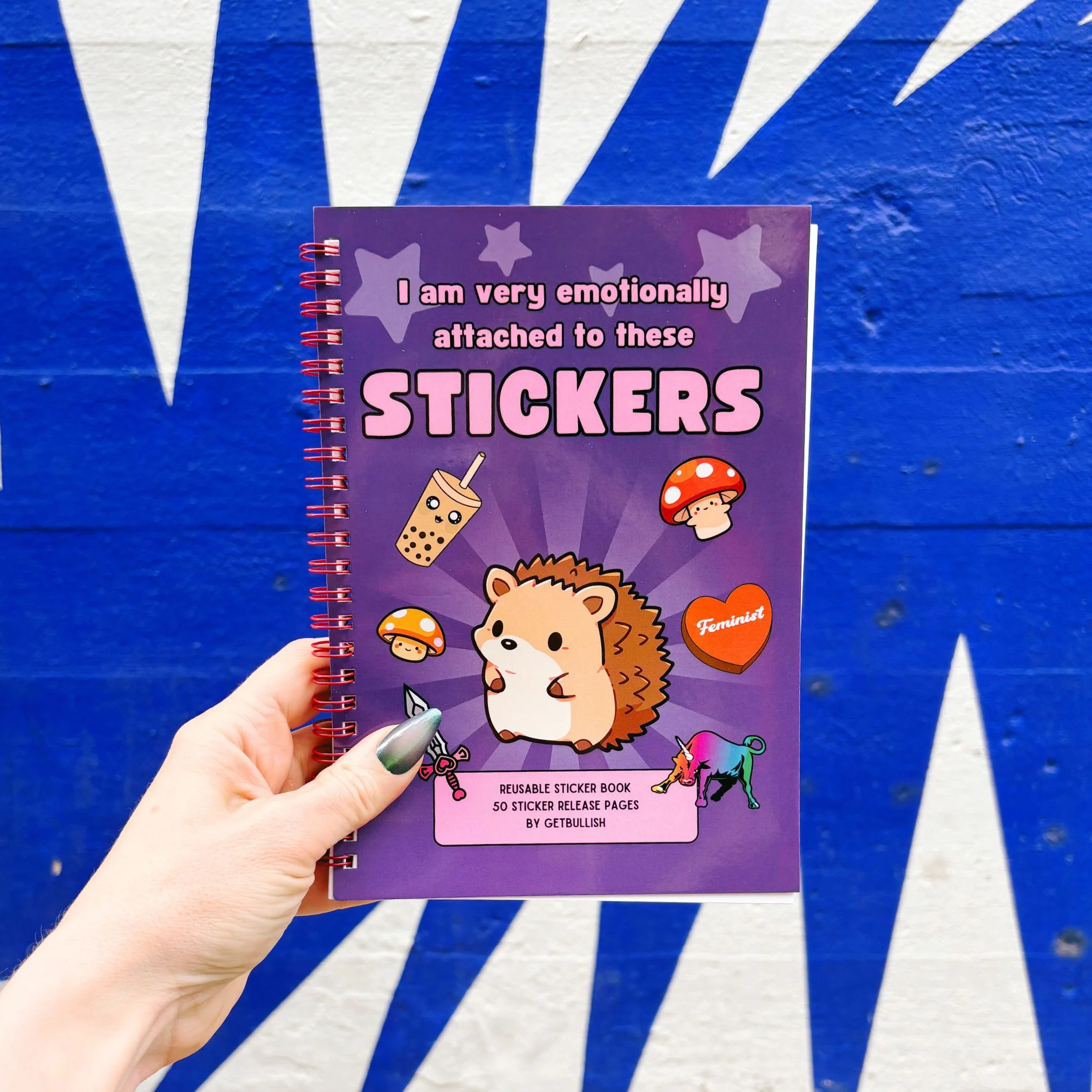 Reusable Sticker Storage Book | I Am Very Emotionally Attached to These Stickers | 50 Blank Pages Silicone Coated Release Paper Album - Image 4