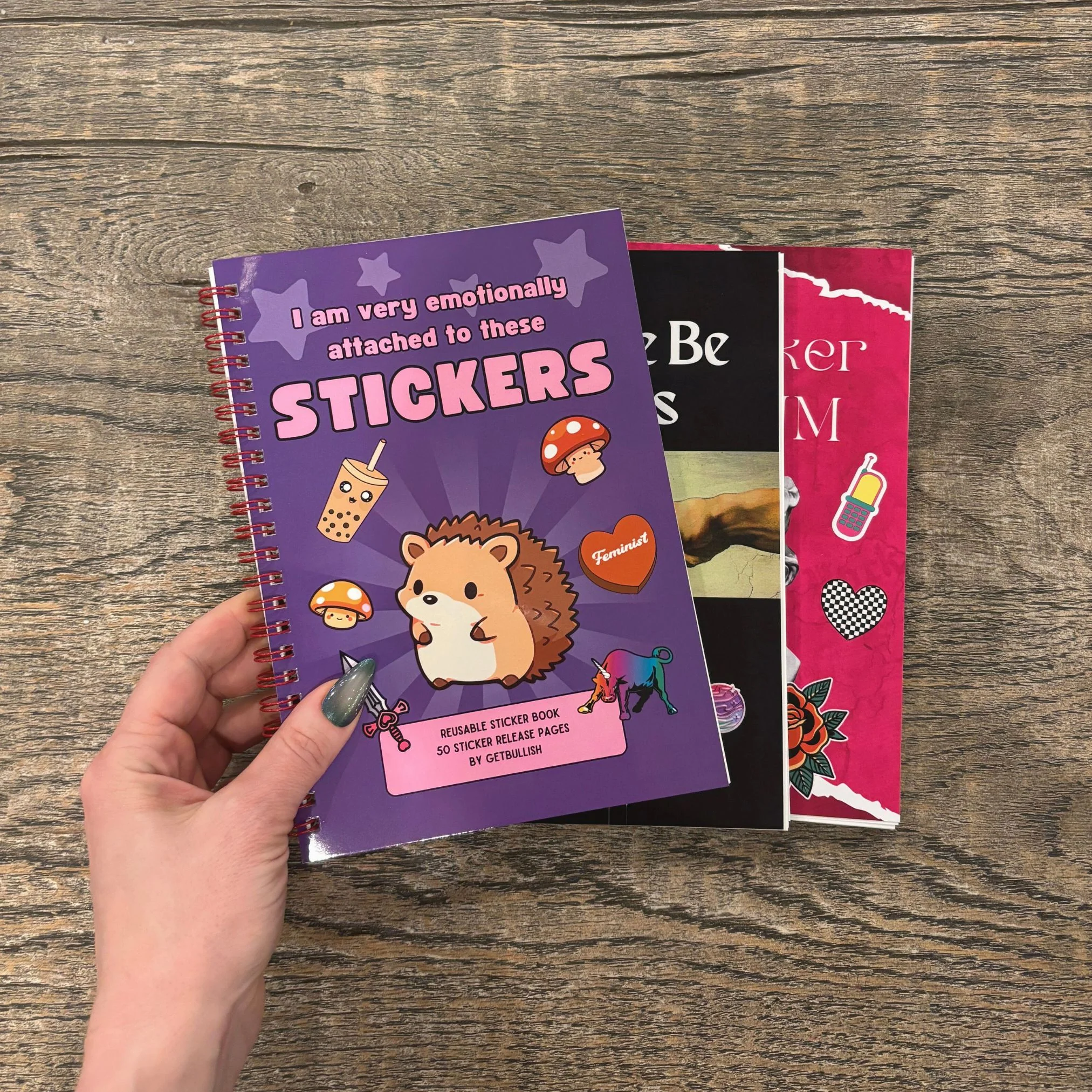 Reusable Sticker Storage Book | I Am Very Emotionally Attached to These Stickers | 50 Blank Pages Silicone Coated Release Paper Album - Image 9