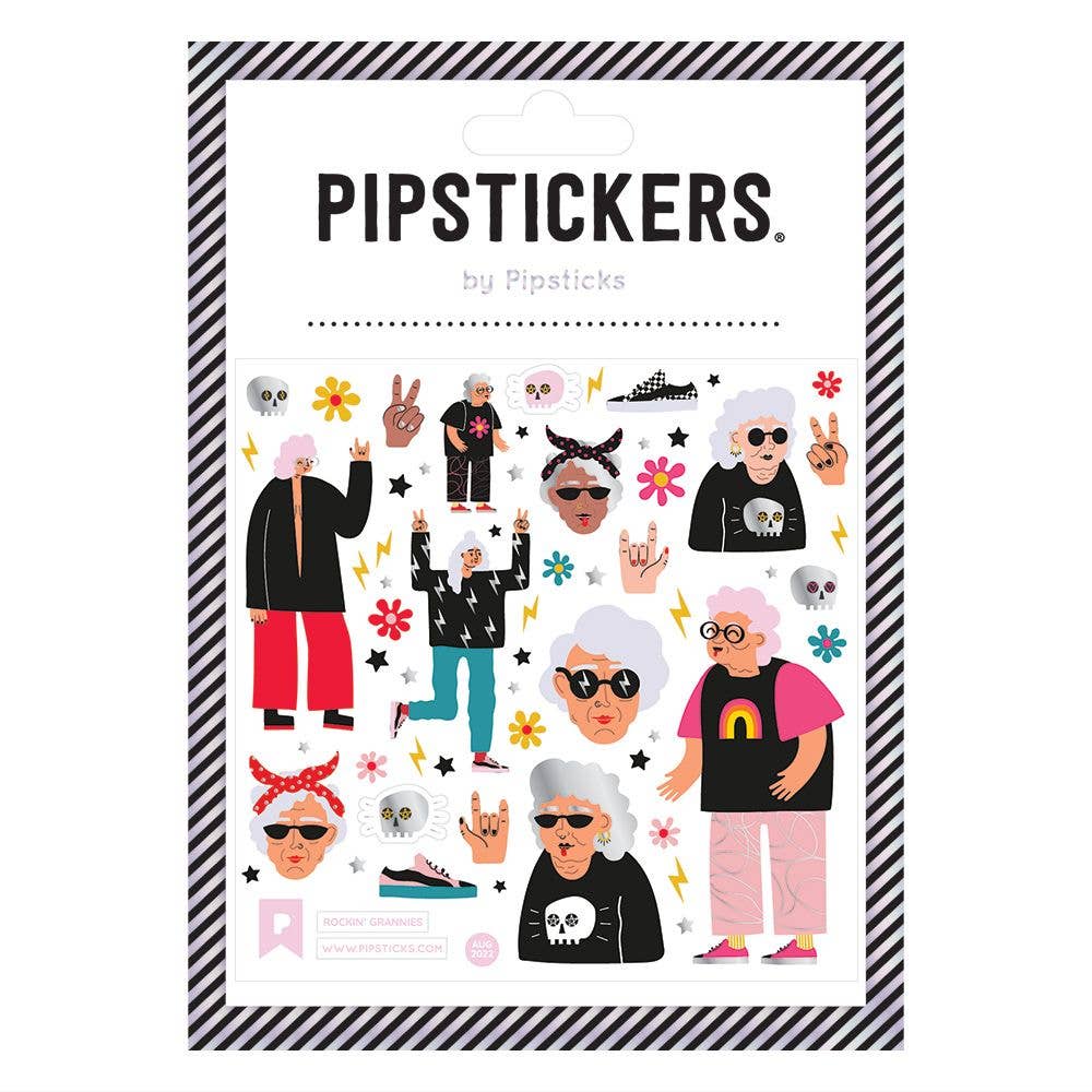 Rockin' Grannies Stickers | Cute Grandmas Decorative Decals | Sticker Lovers Collection