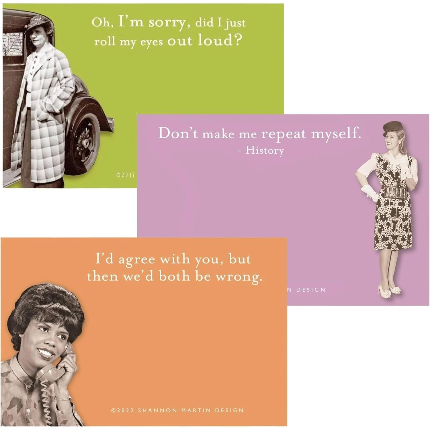 Roll My Eyes Out Loud, Don't Make Me Repeat Myself, Agree with You Sticky Notes Set Memo Pads Strong Adhesive | 2-7/8 x 4-3/8 inches | Pack of 3 - Image 15