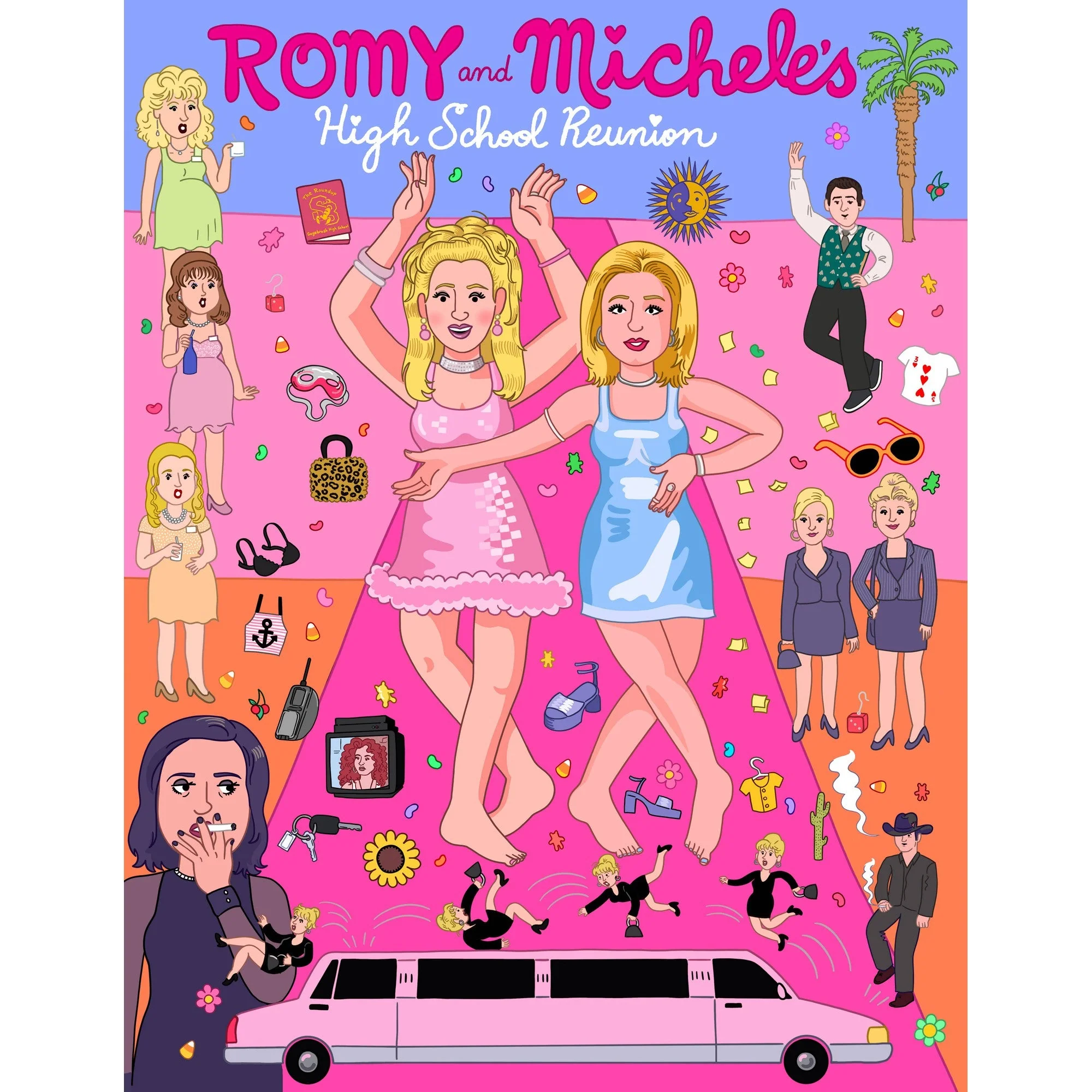 Romy and Michele's High School Reunion Art Print Movie Poster | 8.5 x 11" Unframed - Image 3