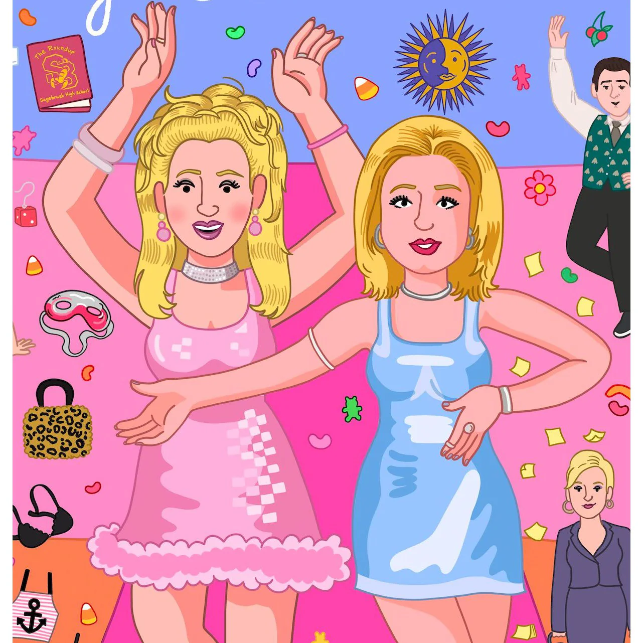 Romy and Michele's High School Reunion Art Print Movie Poster | 8.5 x 11" Unframed - Image 6
