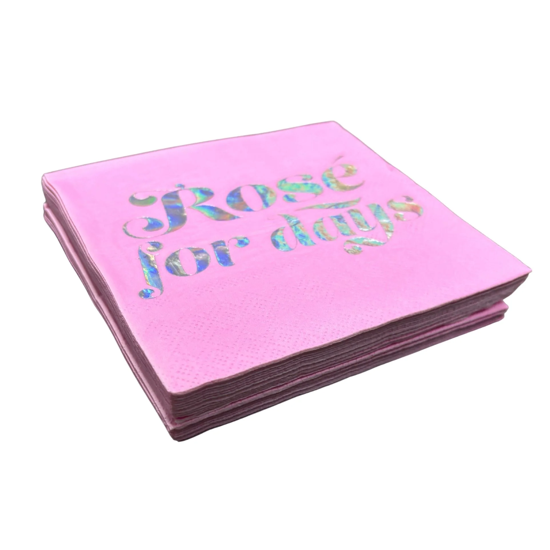 Rose For Days Foil Party/Beverage/Cocktail Napkins | 9.75" square - Image 11