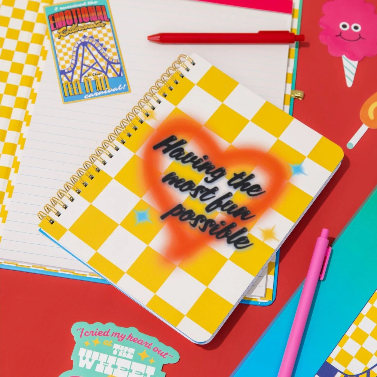 Ban.do Having The Most Fun Possible Rough Draft Mini Notebook | Small Spiral Journal | 160 Lined Pages - Image 2