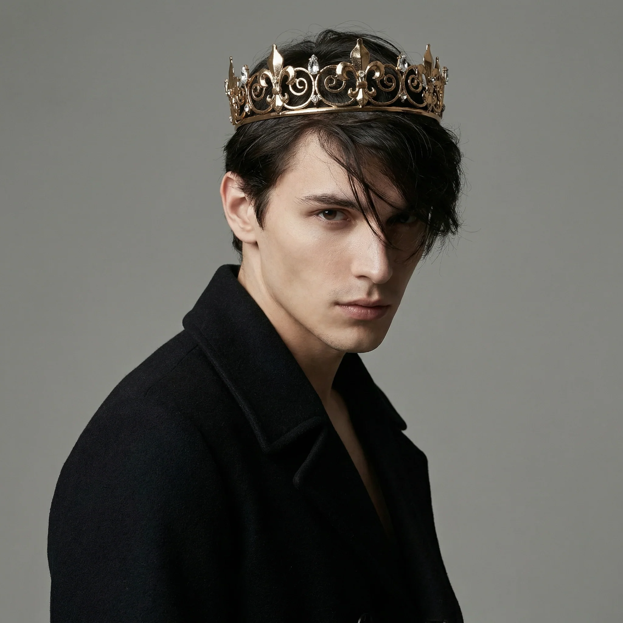 Royalty is Earned Unisex Circular Crown in Gold or Silver | Royalty Crown or Photo Prop Hair Accessory - Image 11