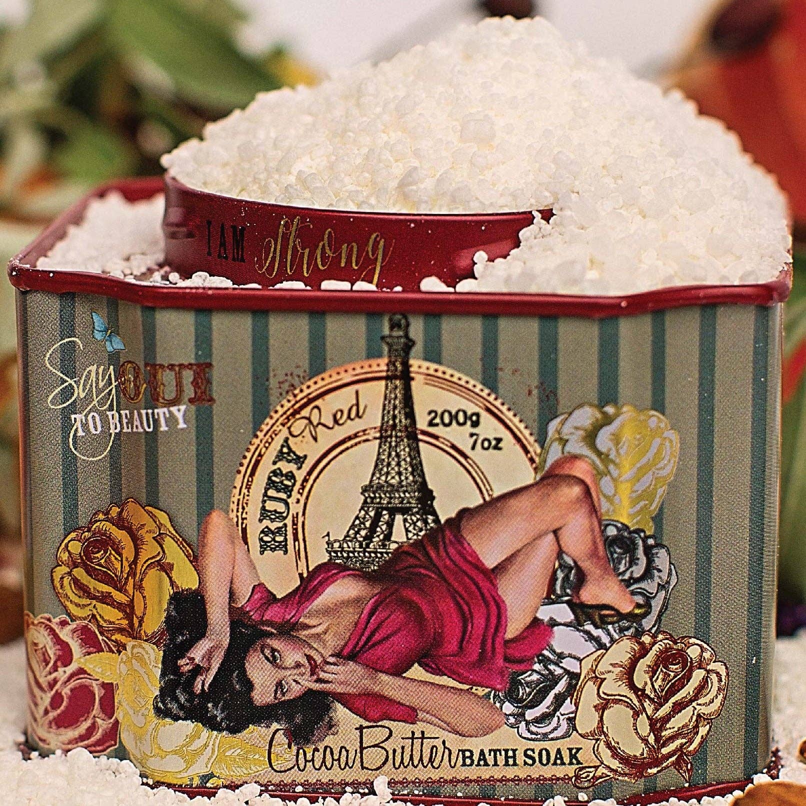 Ruby Red Bath Soak – Grapefruit Citrus Cocoa & Shea Butter Handmade | 200g - Image 2