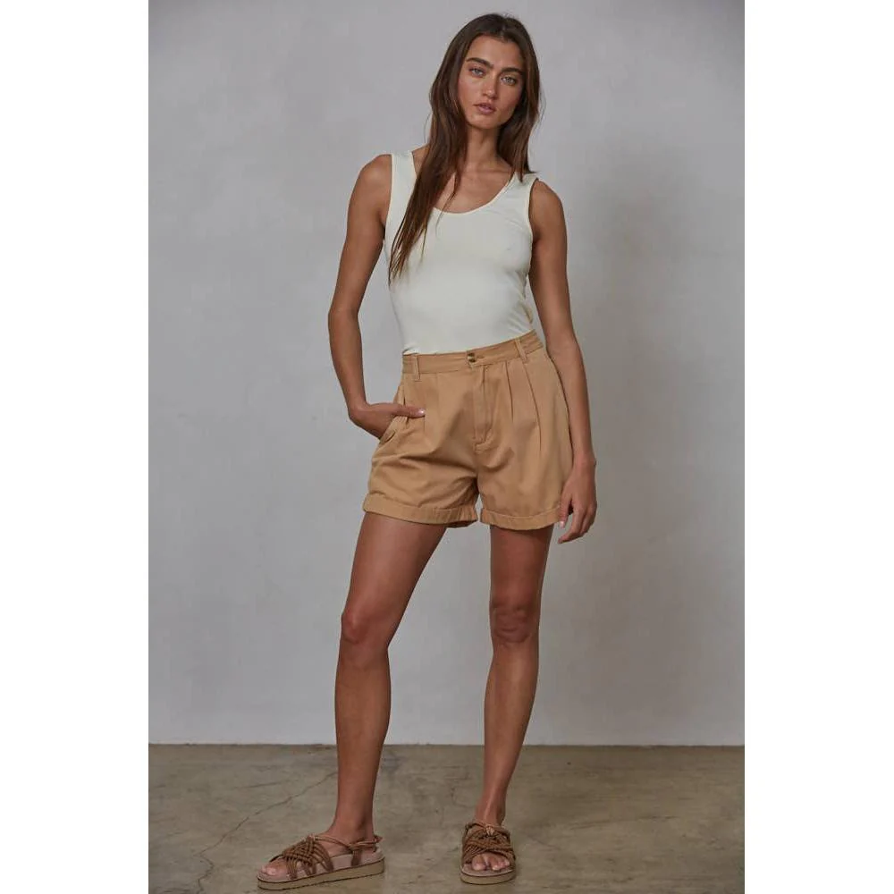 Buttery Soft Seamless Reversible Tank Top in Fudge, Burnt Taupe and White [Sizes S-L] - Image 4