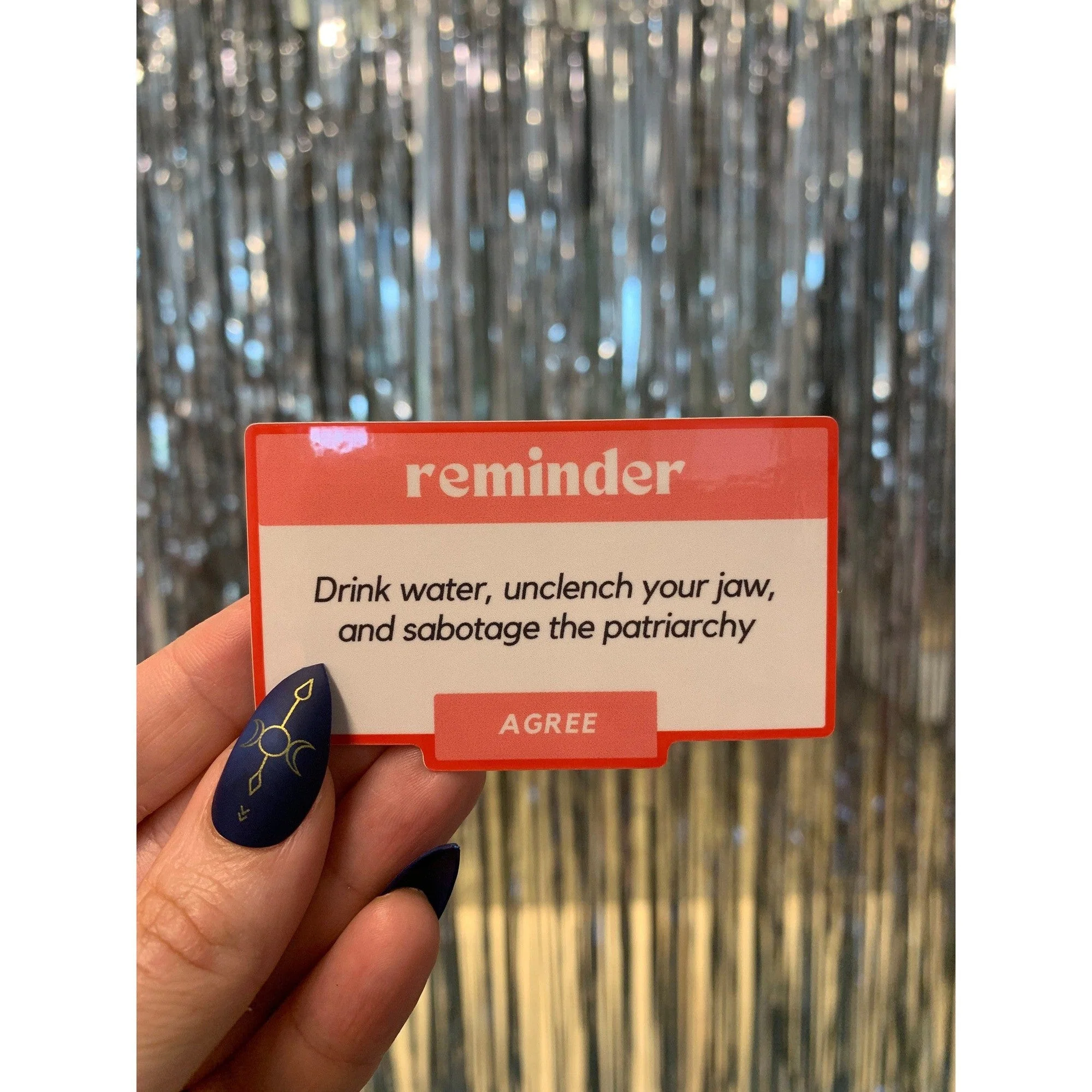 Sabotage the Patriarchy Glossy Die Cut Vinyl Sticker 3in x 1.80in - Image 6