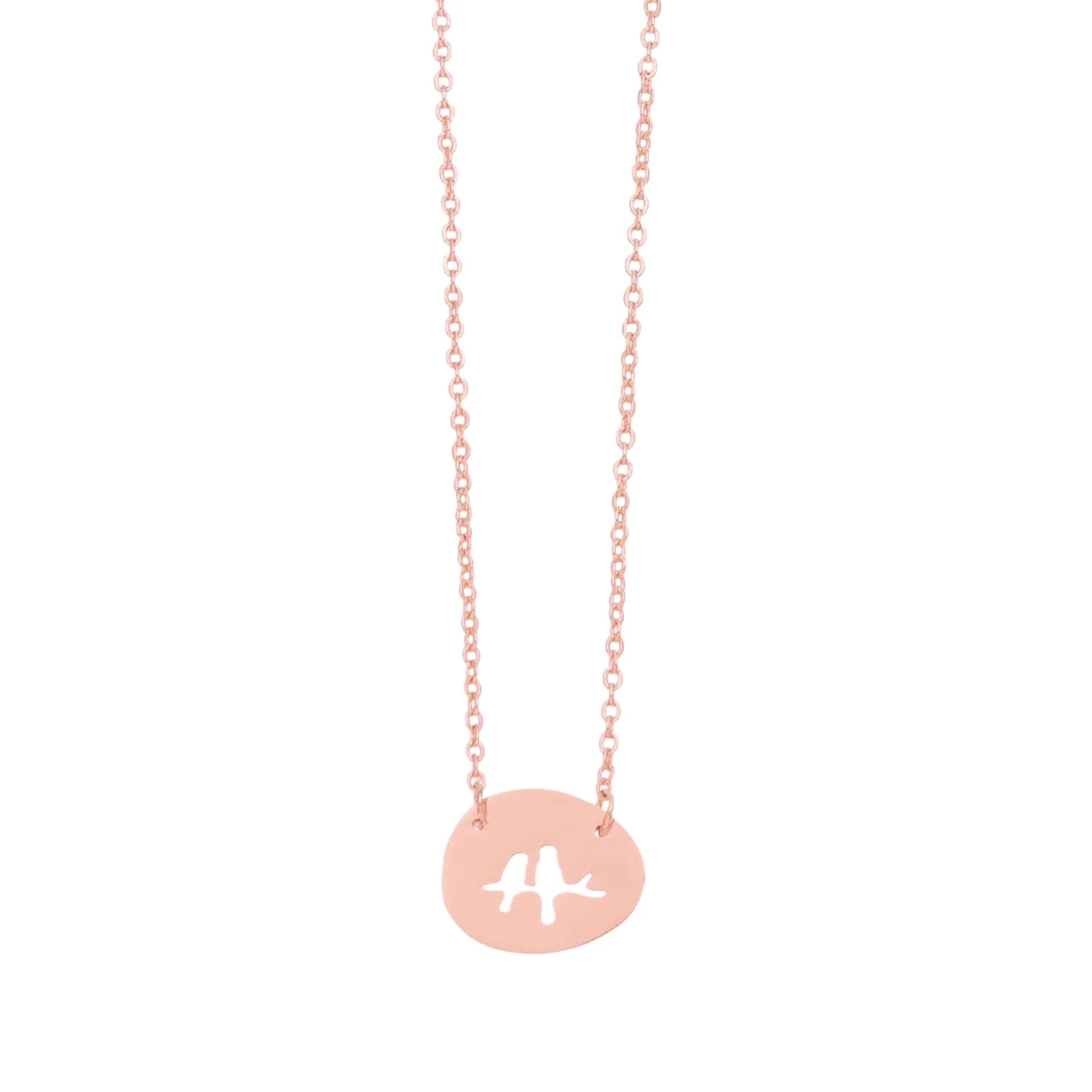 Dainty Bird Necklace | Hypoallergenic Stainless Steel in Rose Gold or Steel - Image 3