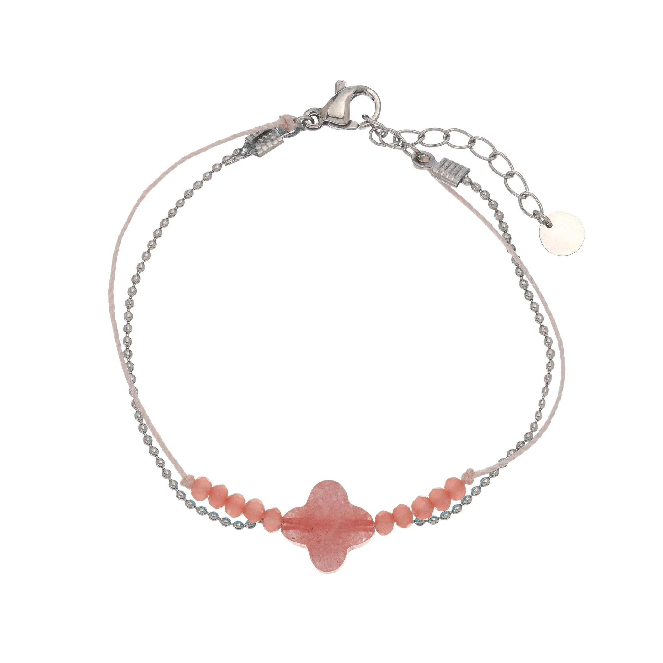 Sea Glass Anklet | Light Blue, Pink & Green Delicate Ankle Bracelet - Image 9