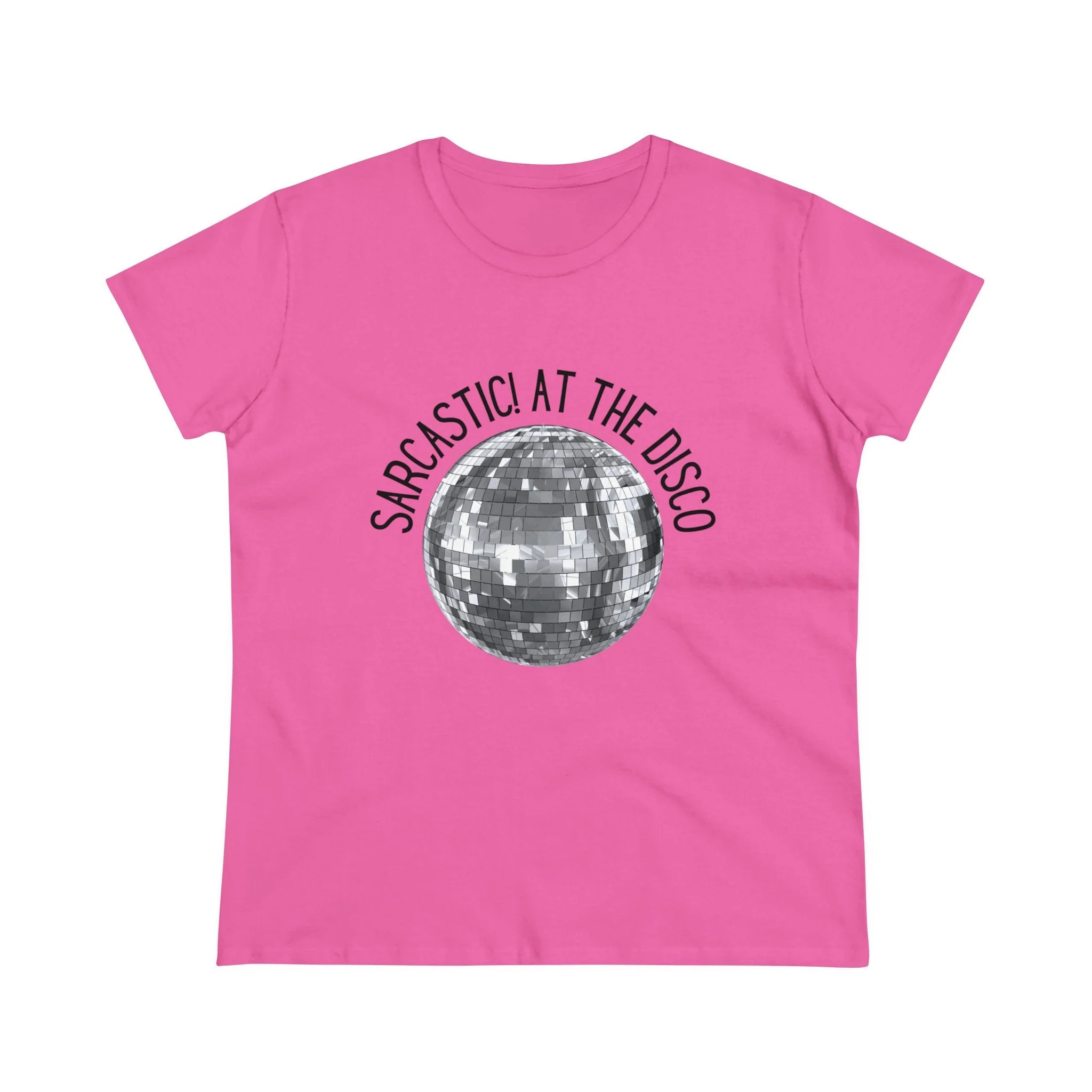 Sarcastic! at the Disco Women's Midweight Cotton Tee - Image 11