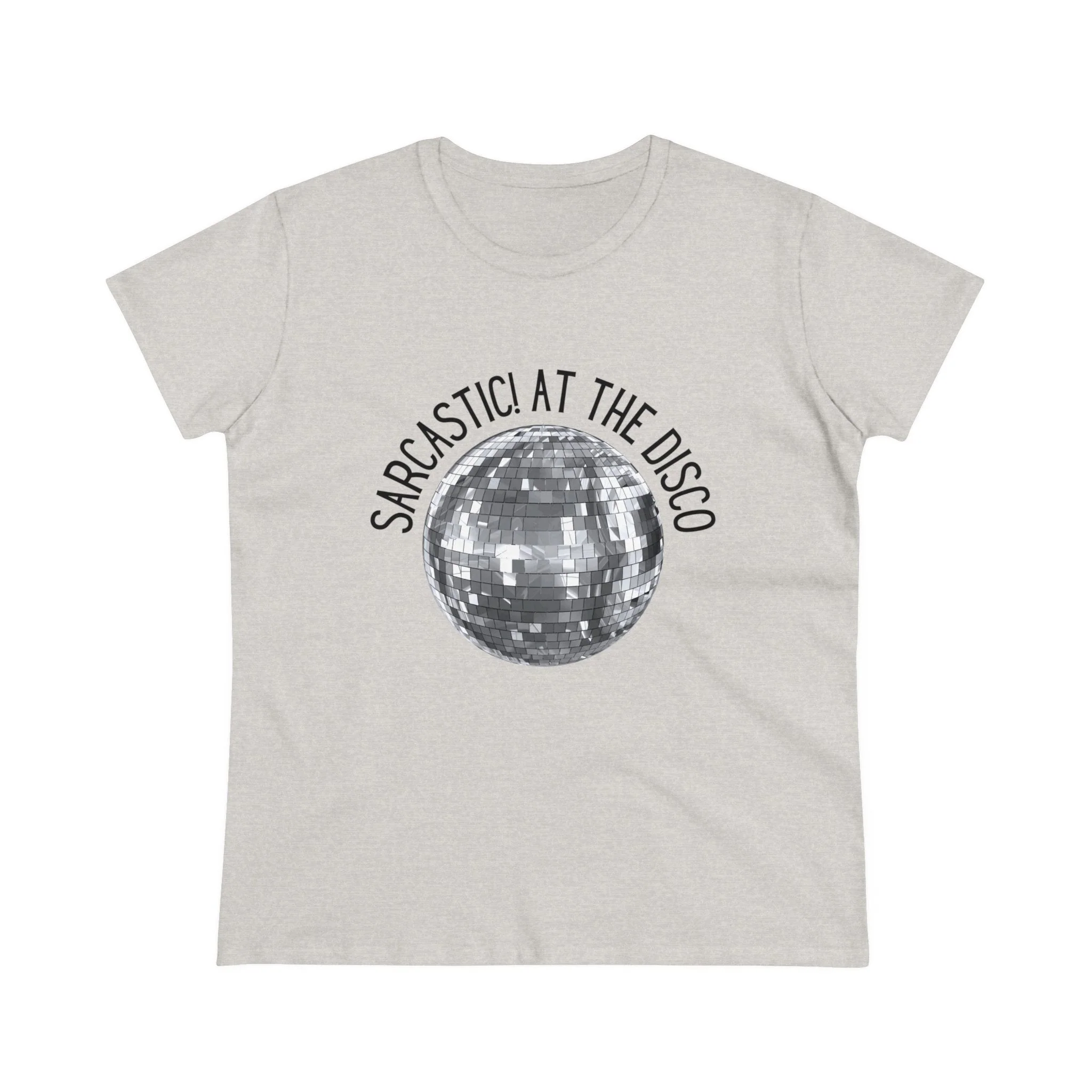 Sarcastic! at the Disco Women's Midweight Cotton Tee - Image 12