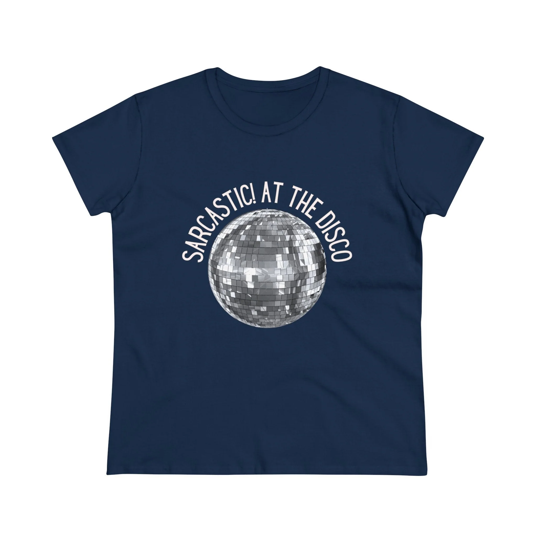 Sarcastic! at the Disco Women's Midweight Cotton Tee - Image 9