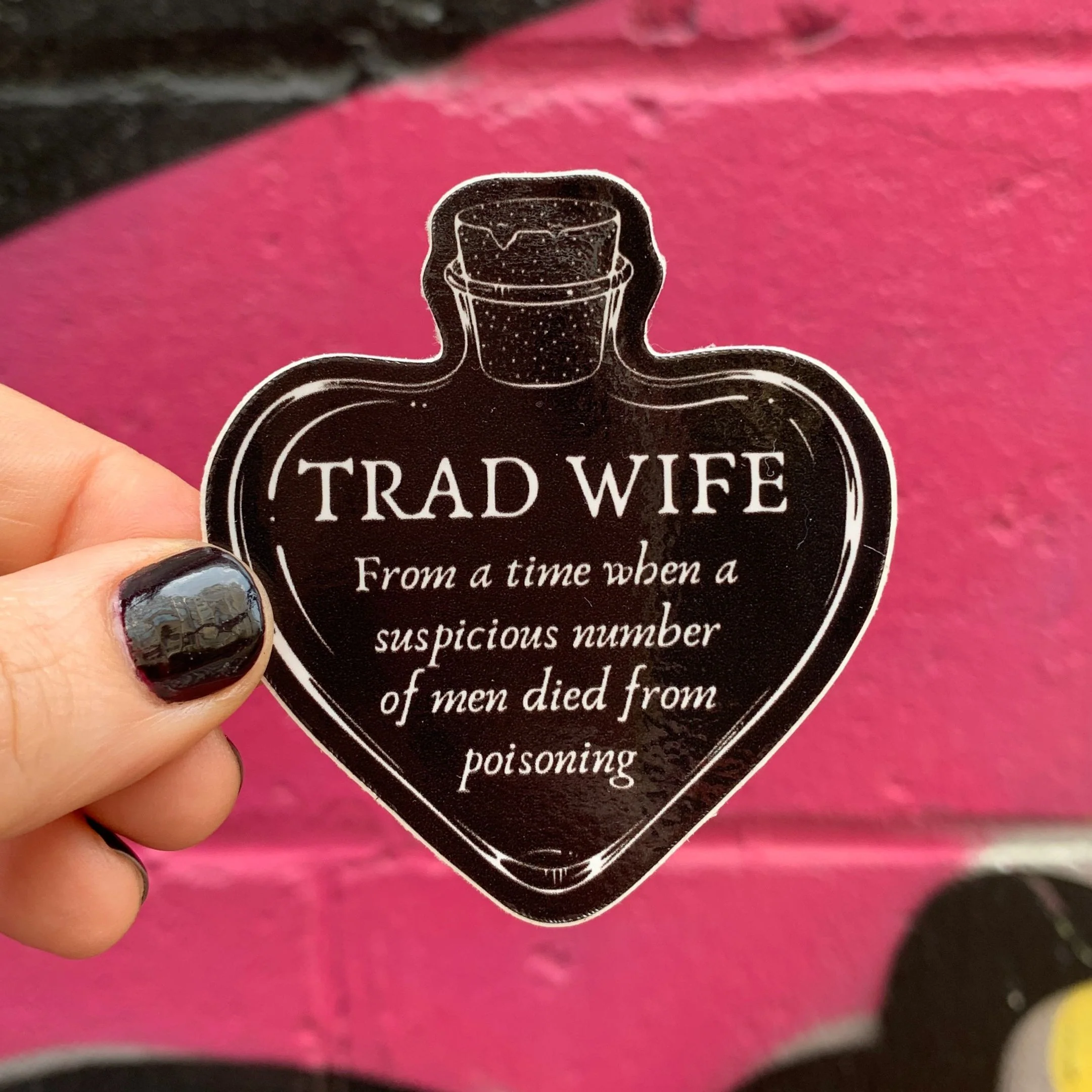 [SATIRE] Trad Wife Sticker | Vinyl Die Cut Decal - Image 3