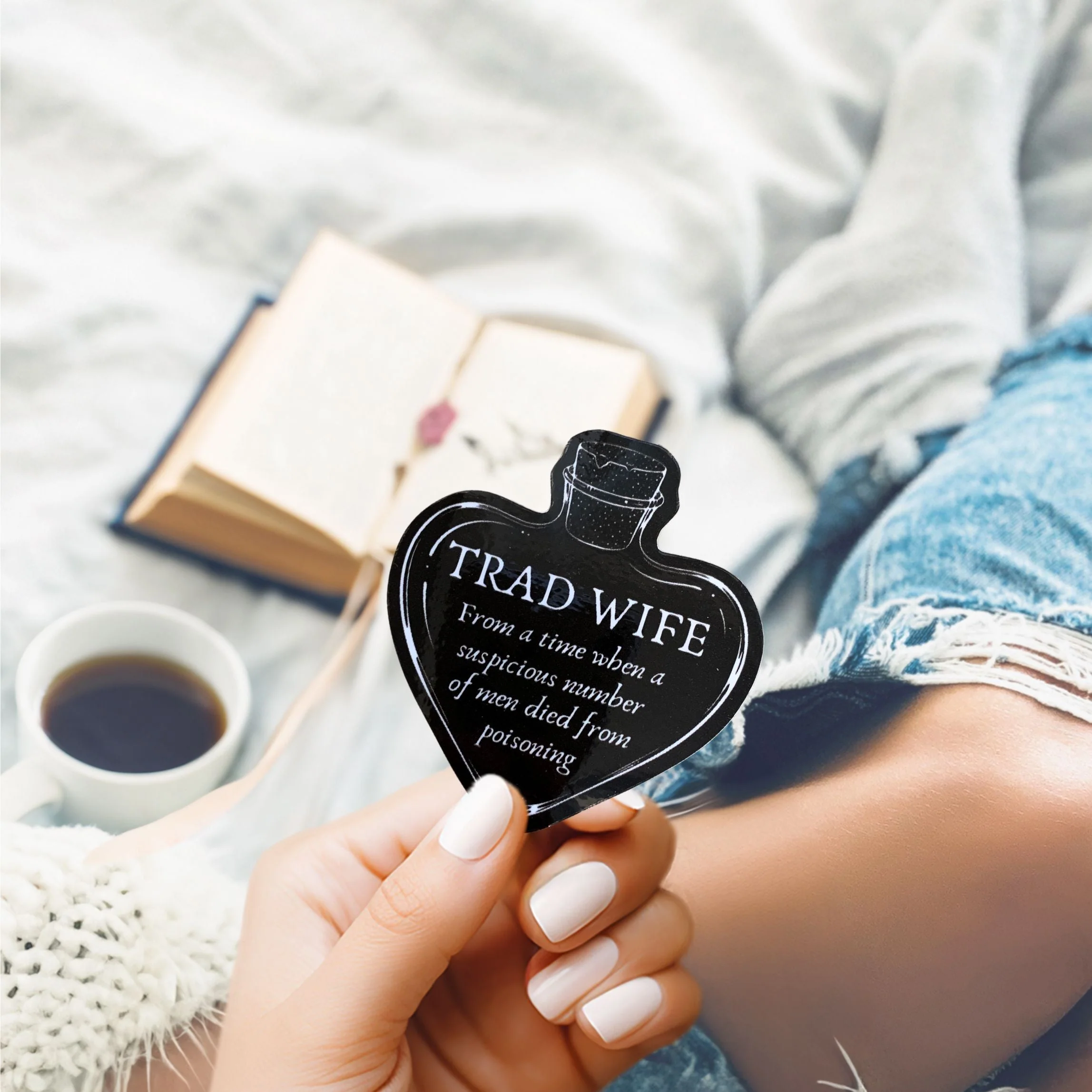 [SATIRE] Trad Wife Sticker | Vinyl Die Cut Decal - Image 4
